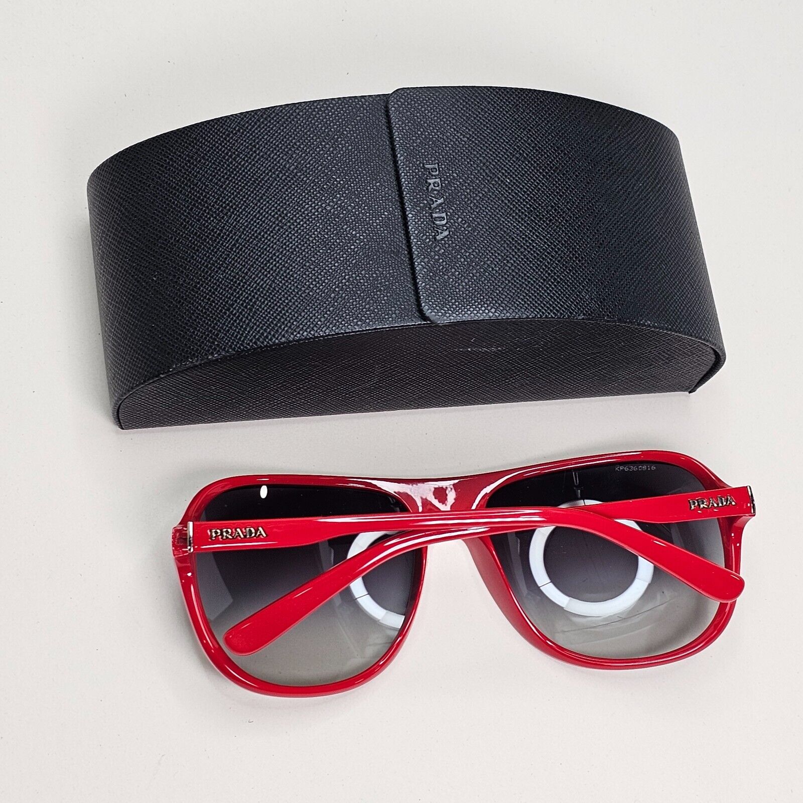 Prada Sunglasses 2011 Vintage Red Grey Navigator PR15MS SPR 15M 0BU-3M1 061024