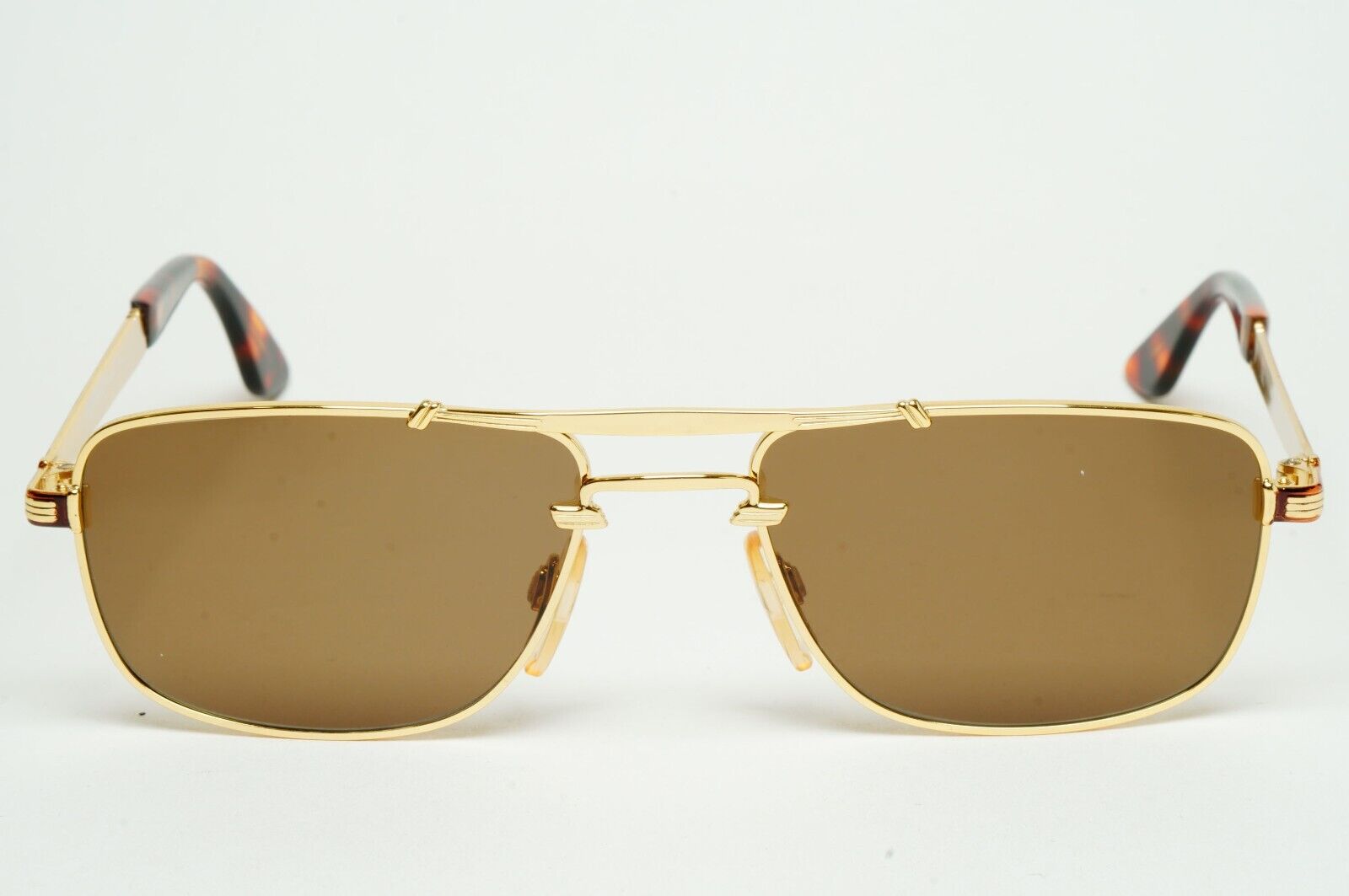 Versus Sunglasses 1996 by Gianni Versace Vintage Navigator Brown MOD F04 COL 32M