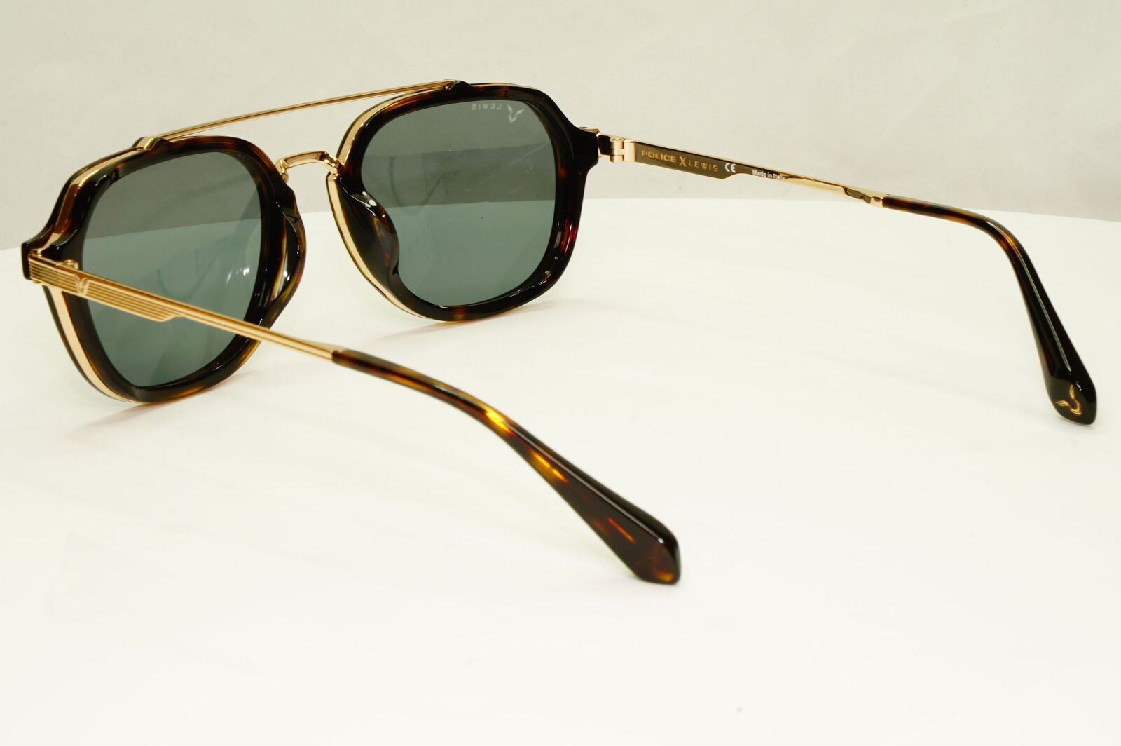 Police Lewis Hamilton F1 Sunglasses Brown Gold Green Tortoise SPL A26N COL 300Y