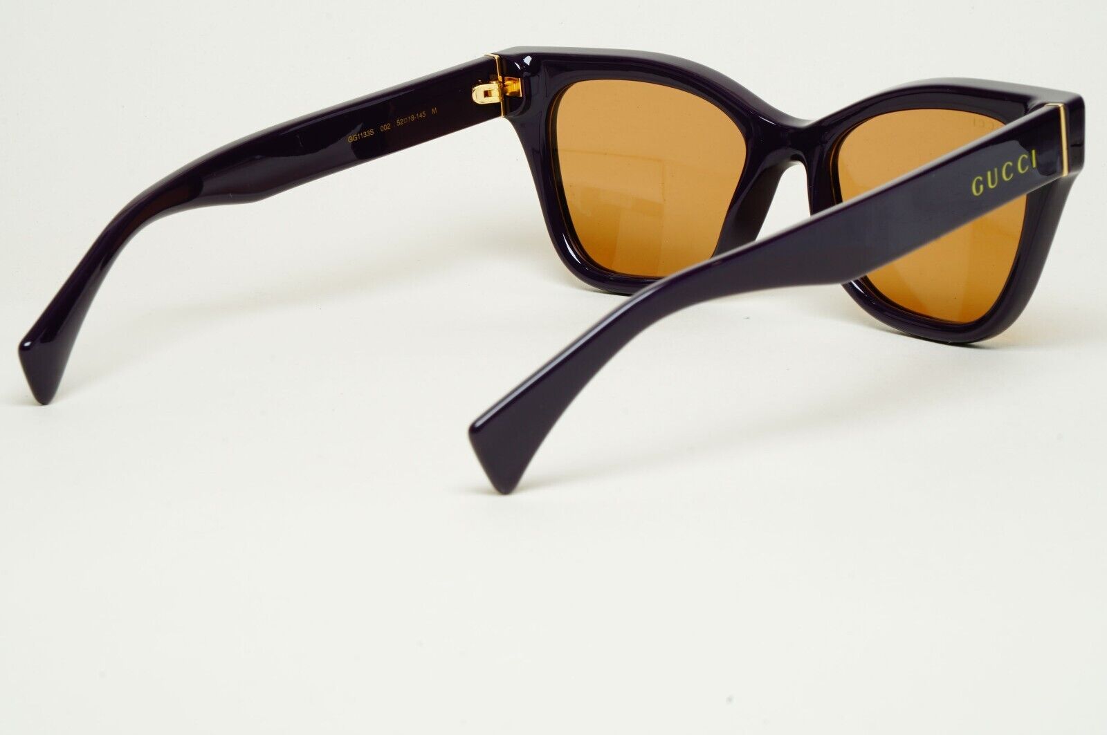 Gucci Sunglasses 2022 Dark Purple Brown Square GG1133S 002 52mm 280125