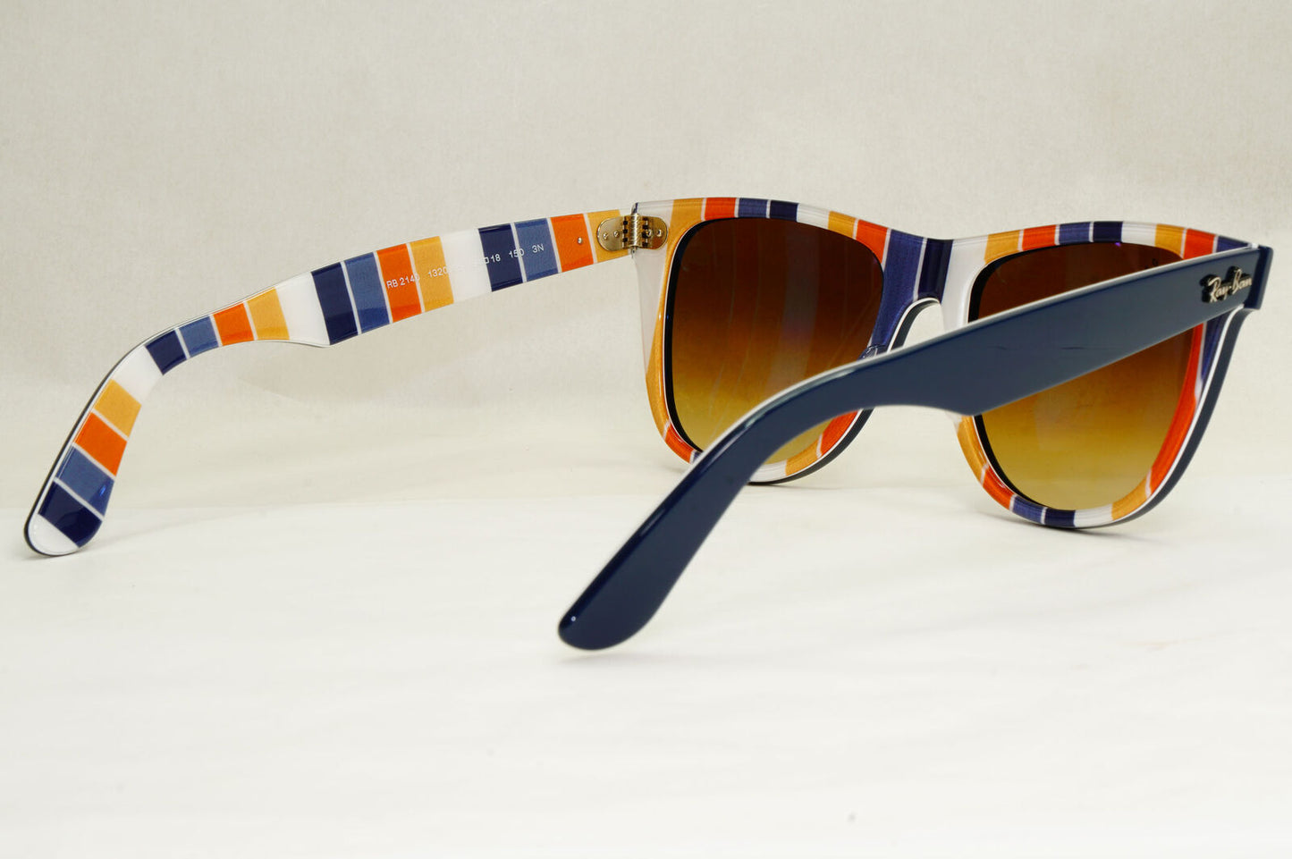 Ray-Ban Sunglasses Wayfarer Large Dark Blue Gradient Brown RB 2140 1320/85 54mm
