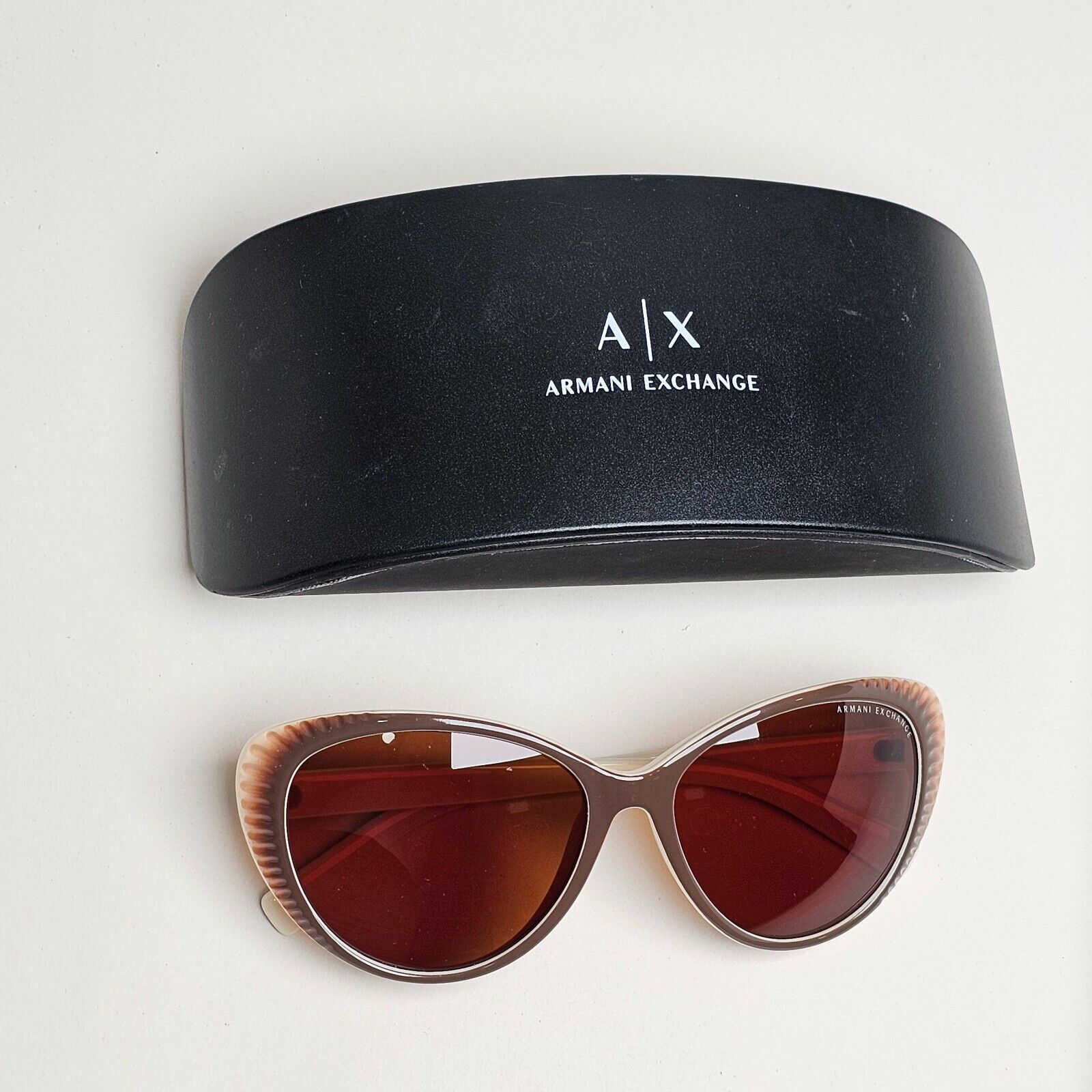 Armani Exchange Sunglasses 2015 Brown Cat Eye AX 4013 8058/73 221124