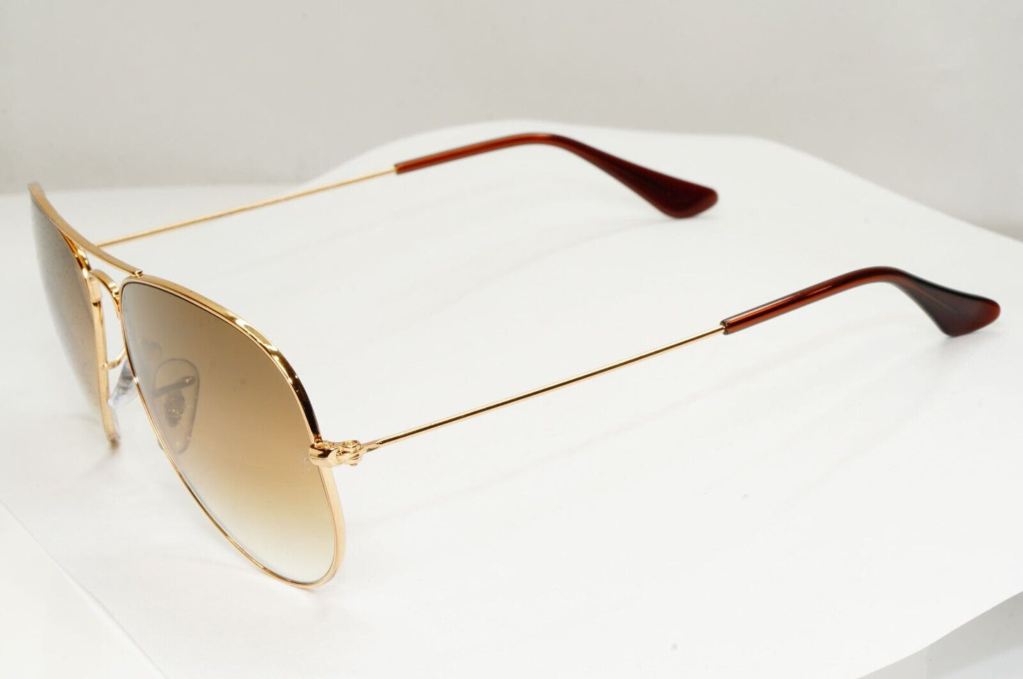 Ray-Ban Sunglasses Aviator Gold Brown Gradient Pilot Metal RB 3025 001/51 58mm