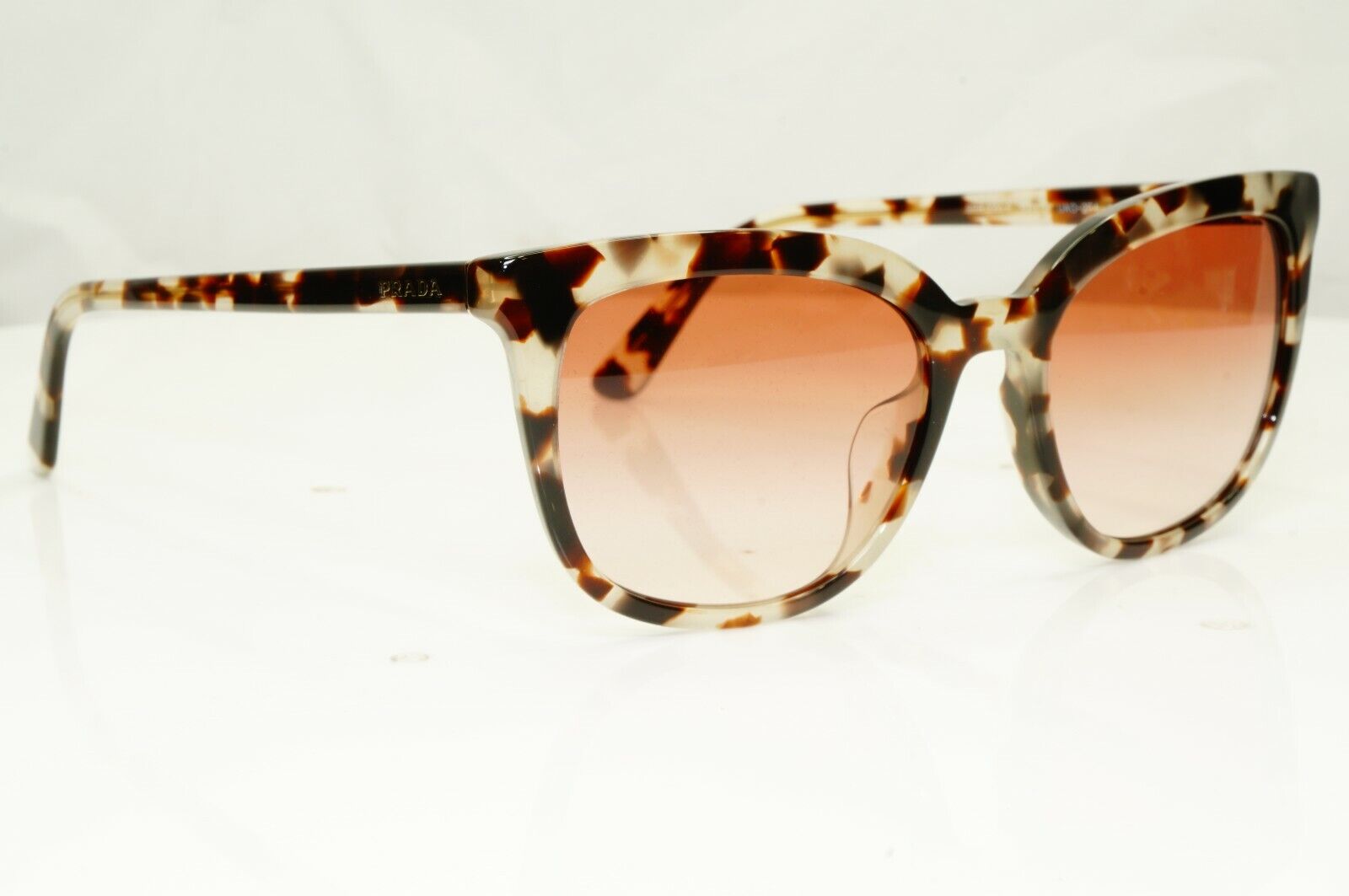 Prada Brown Tortoise Shell Womens Sunglasses Ultravox SPR 03X SF UA0-2F1 Turtle
