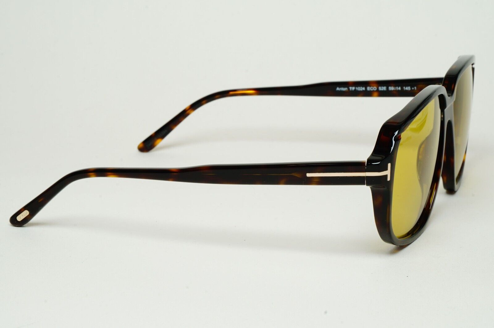 Tom Ford Sunglasses Anton Yellow Brown Tortoiseshell Square FT1024 TF 1024 52E