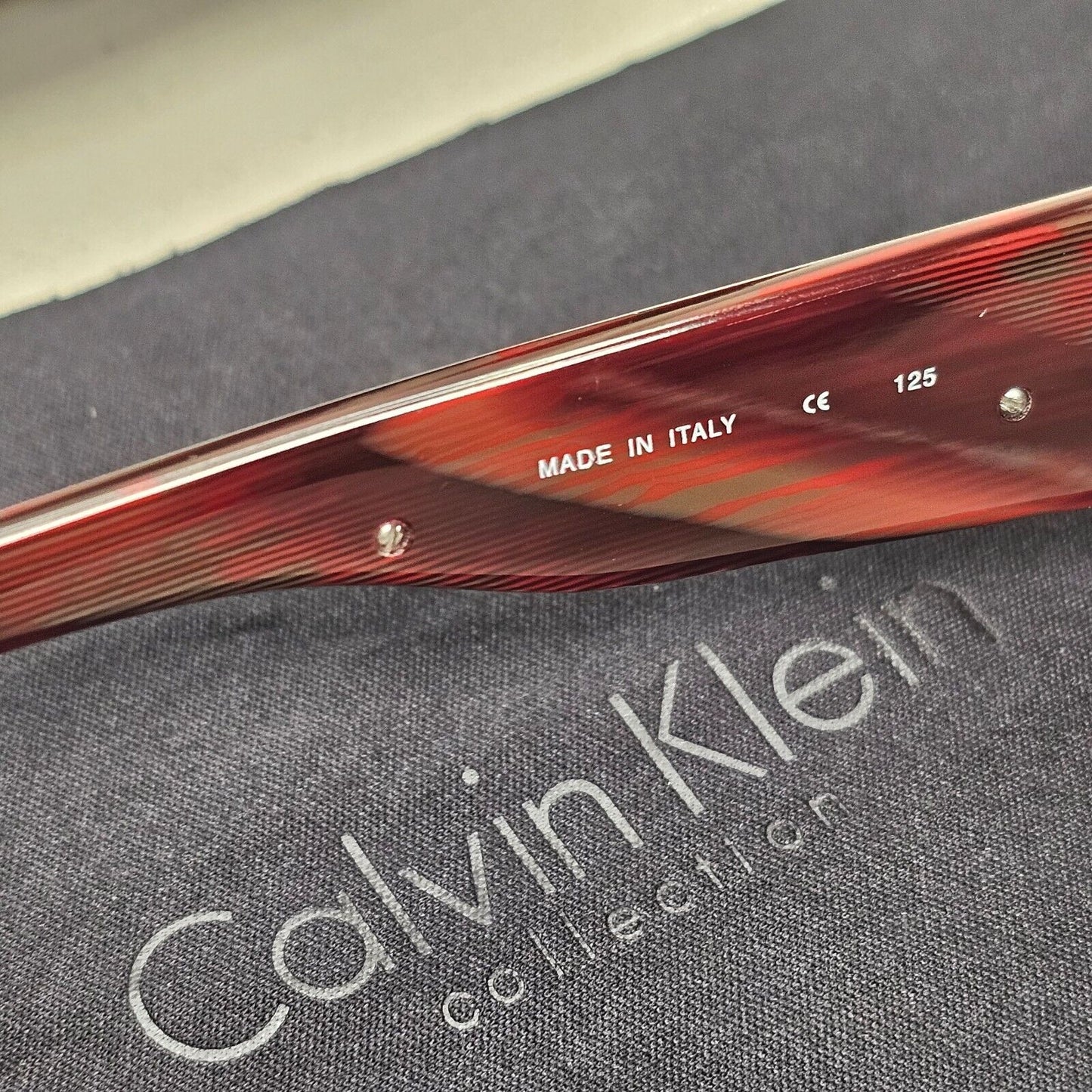 Calvin Klein Sunglasses 2005 Vintage Bordo Brown Red Wrap 830S 039 121124