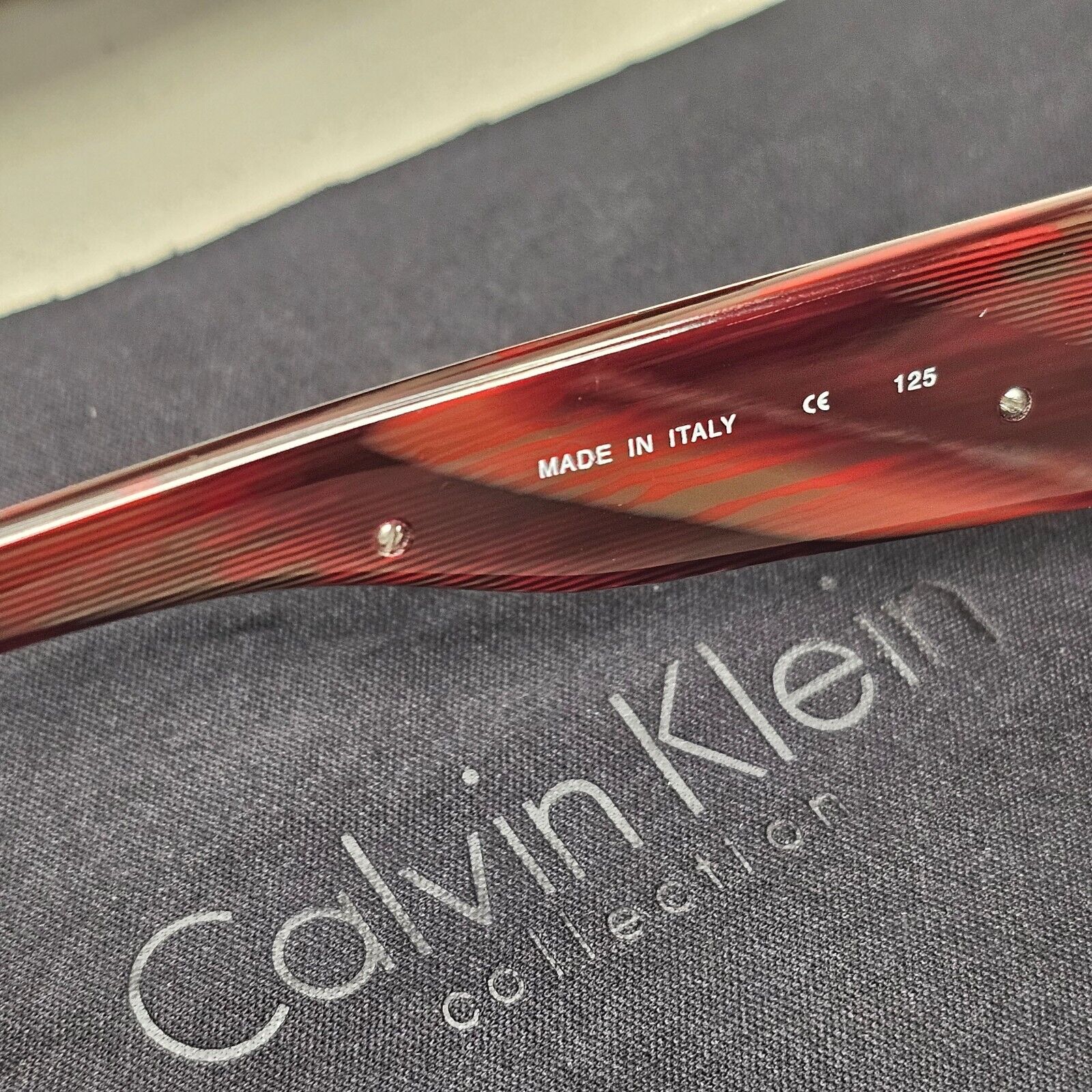 Calvin Klein Sunglasses 2005 Vintage Bordo Brown Red Wrap 830S 039 121124