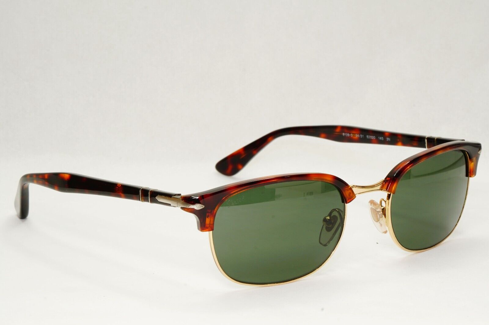 Persol Sunglasses 2015 Brown Tortoise Green Rectangle Vintage 8139-S 24/31 52mm