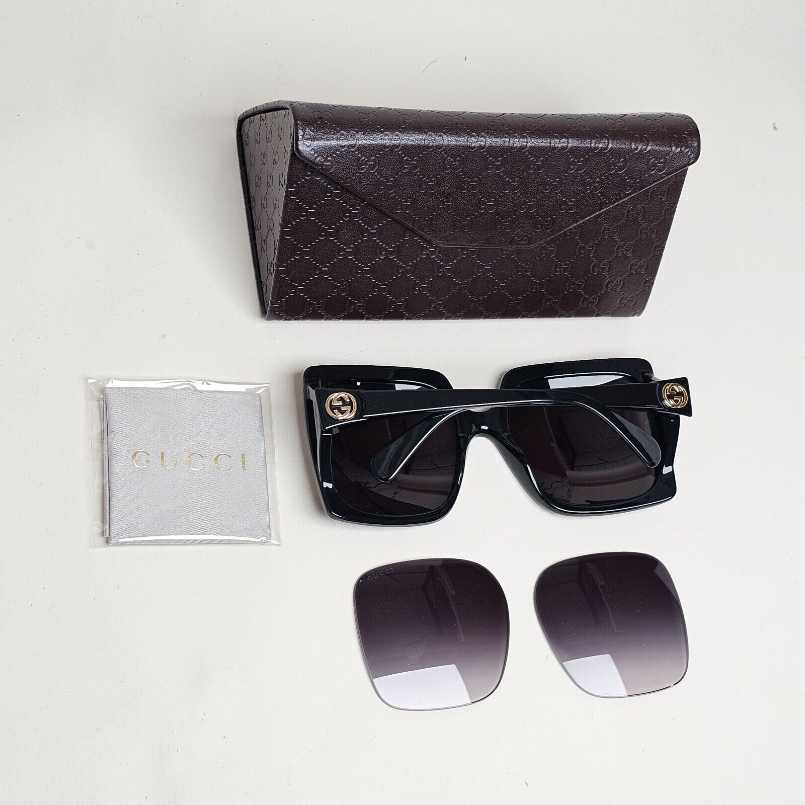 Gucci Sunglasses 2021 Black Oversized Square Large GG0876S 001 60mm 280125