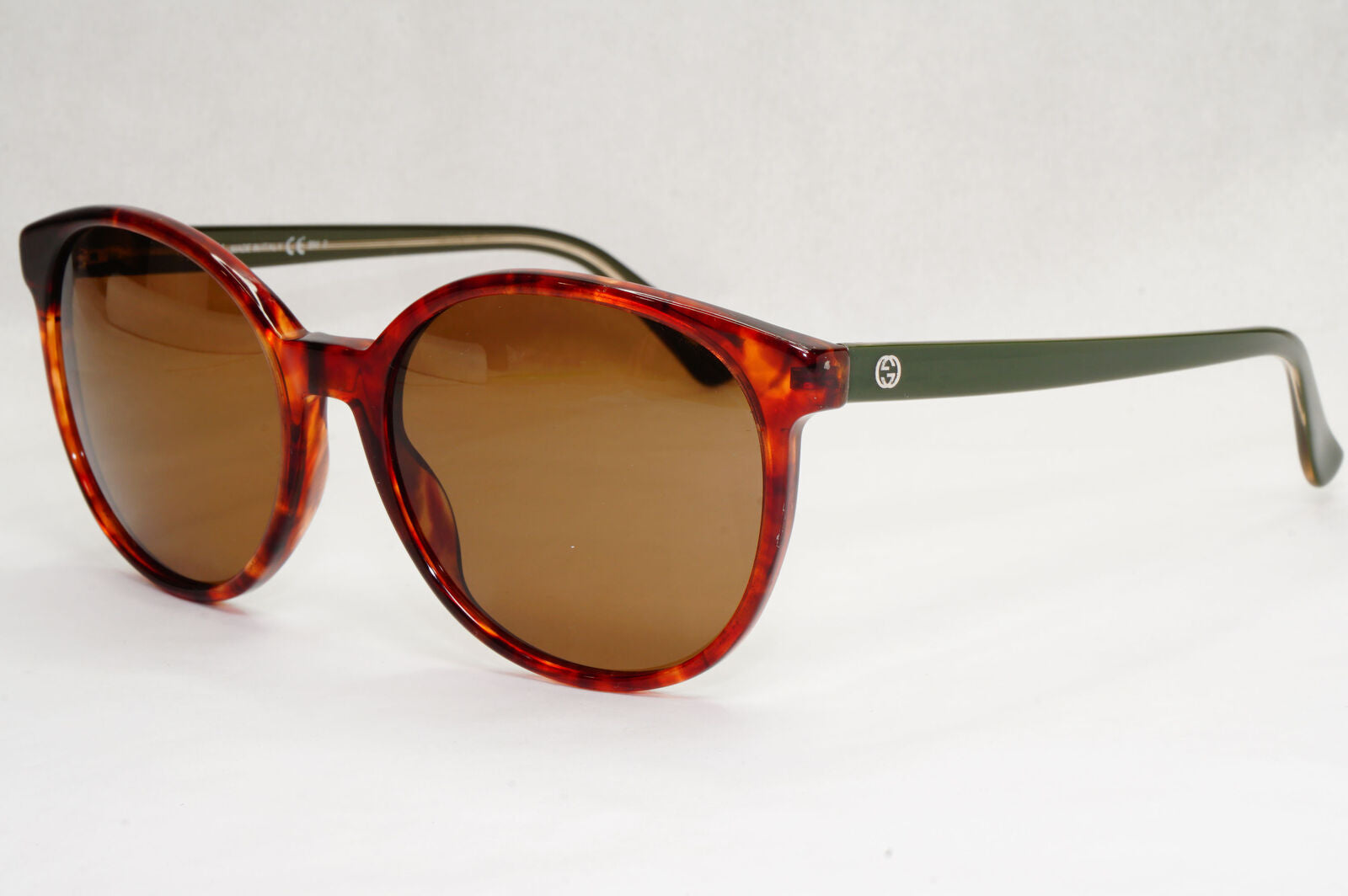 Gucci Sunglasses 2014 Brown Tortoise Green Round GG 3722/S ULZDB 55mm 200124