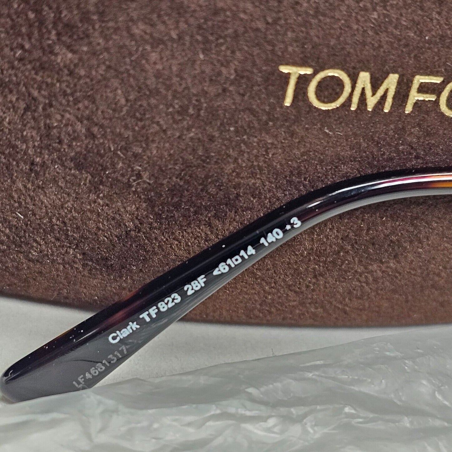 Tom Ford Sunglasses Clark Gold Pilot Brown Gradient Metal FT0823 TF 823 28F [a]