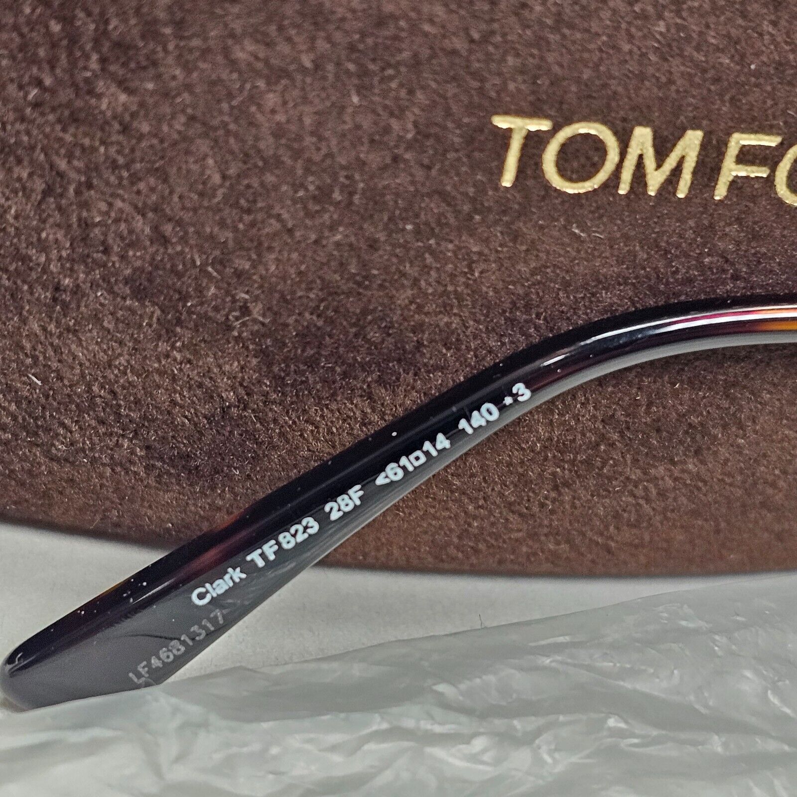 Tom Ford Sunglasses Clark Gold Pilot Brown Gradient Metal FT0823 TF 823 28F [a]