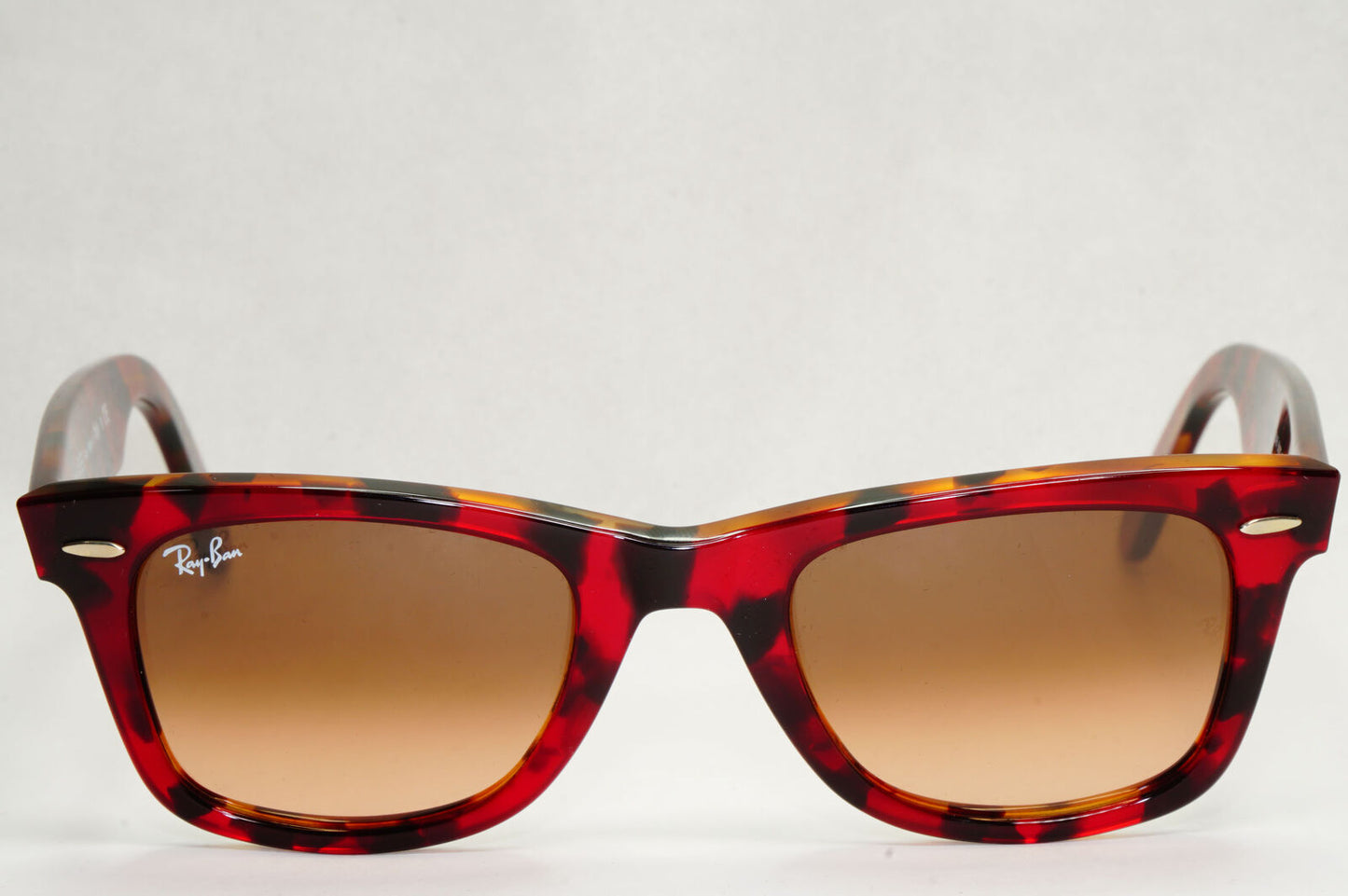 Ray-Ban Sunglasses Wayfarer Dark Red Havana Transparent Brown RB 2140 1275/A5