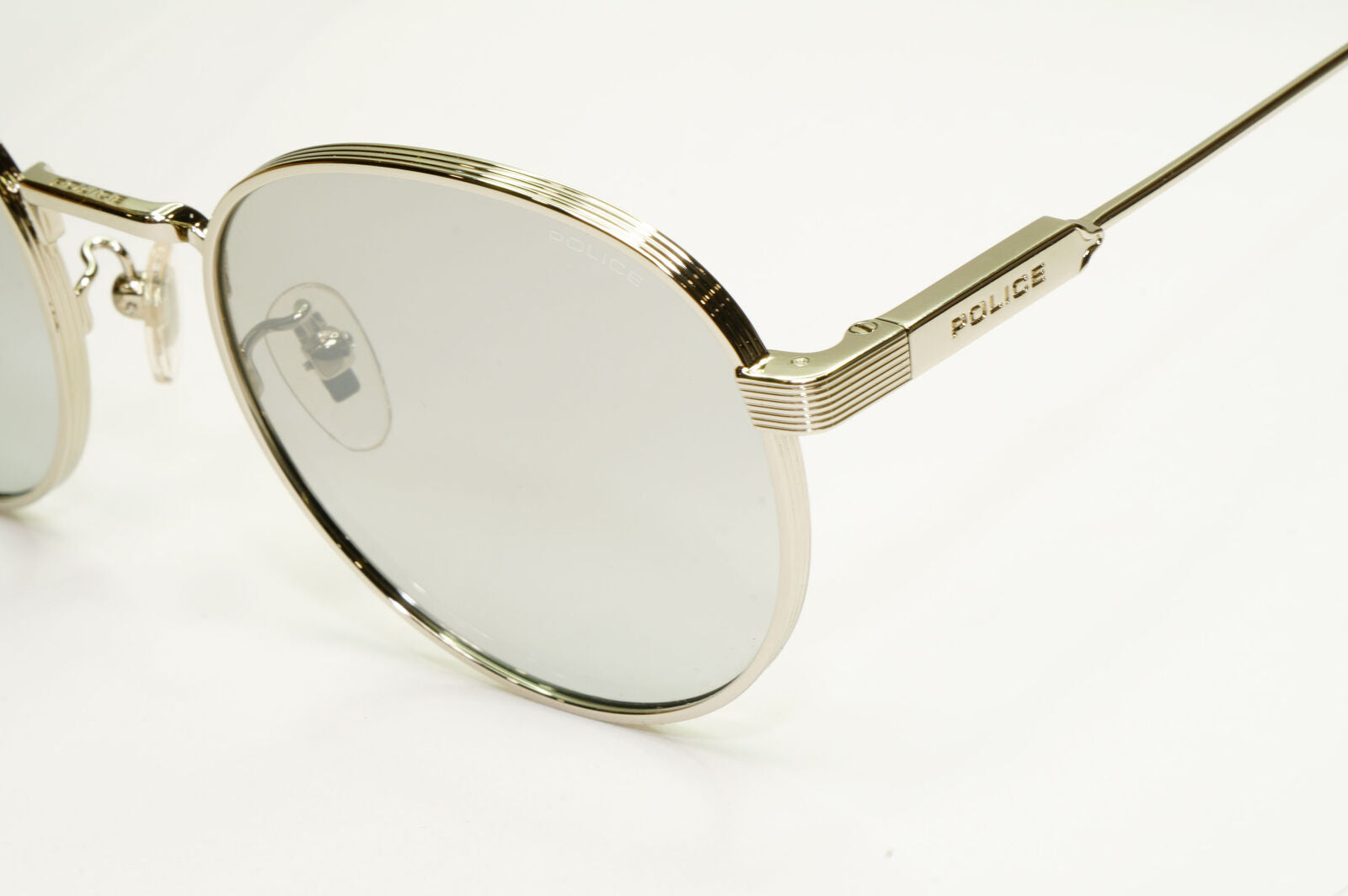 Police Lewis Hamilton F1 Sunglasses Silver Grey Mirror Round SPL A22 COL 579X