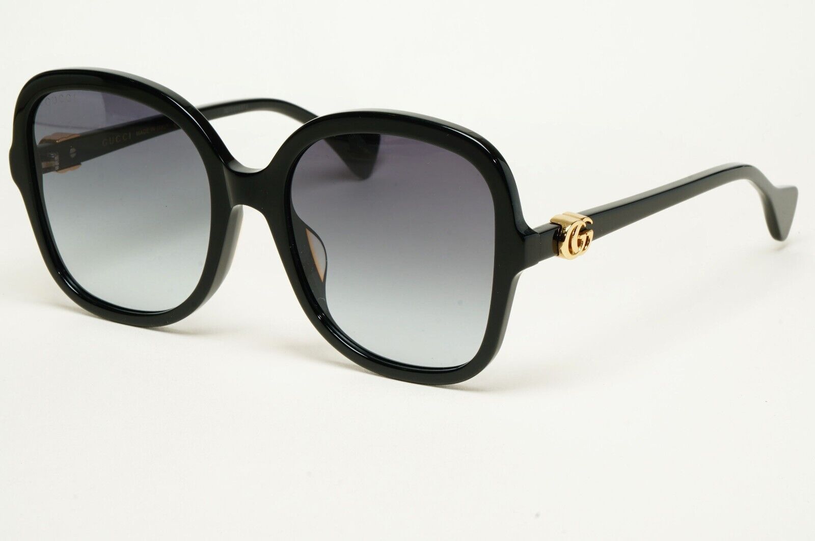 Gucci Sunglasses Oversized Grey Gradient Large Square Gold GG1178S 002 56mm