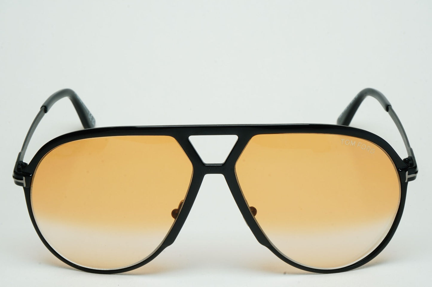 Tom Ford Sunglasses Xavier Black Yellow Large Pilot FT1060 TF 1060 01F [a]