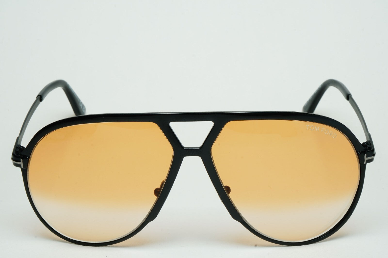 Tom Ford Sunglasses Xavier Black Yellow Large Pilot FT1060 TF 1060 01F [a]