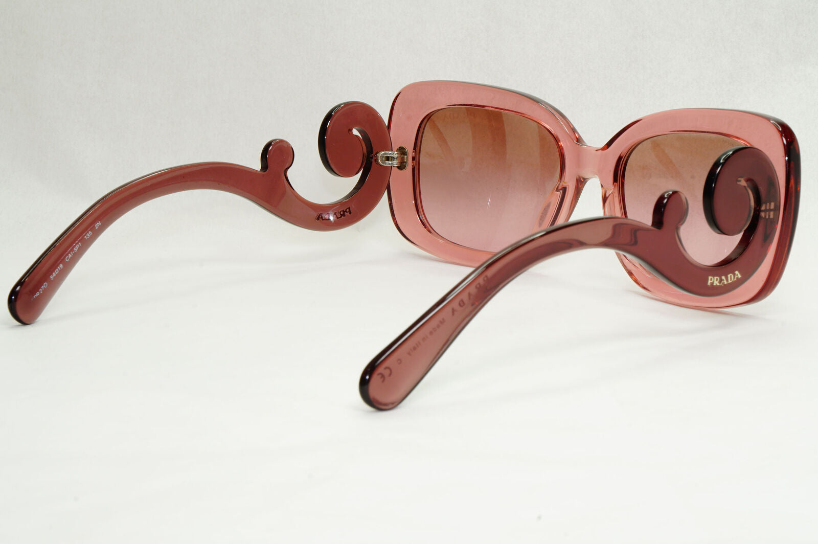 Prada Sunglasses Baroque Swirl Pink Transparent PR27OS SPR 27O CAI-5P1 130124