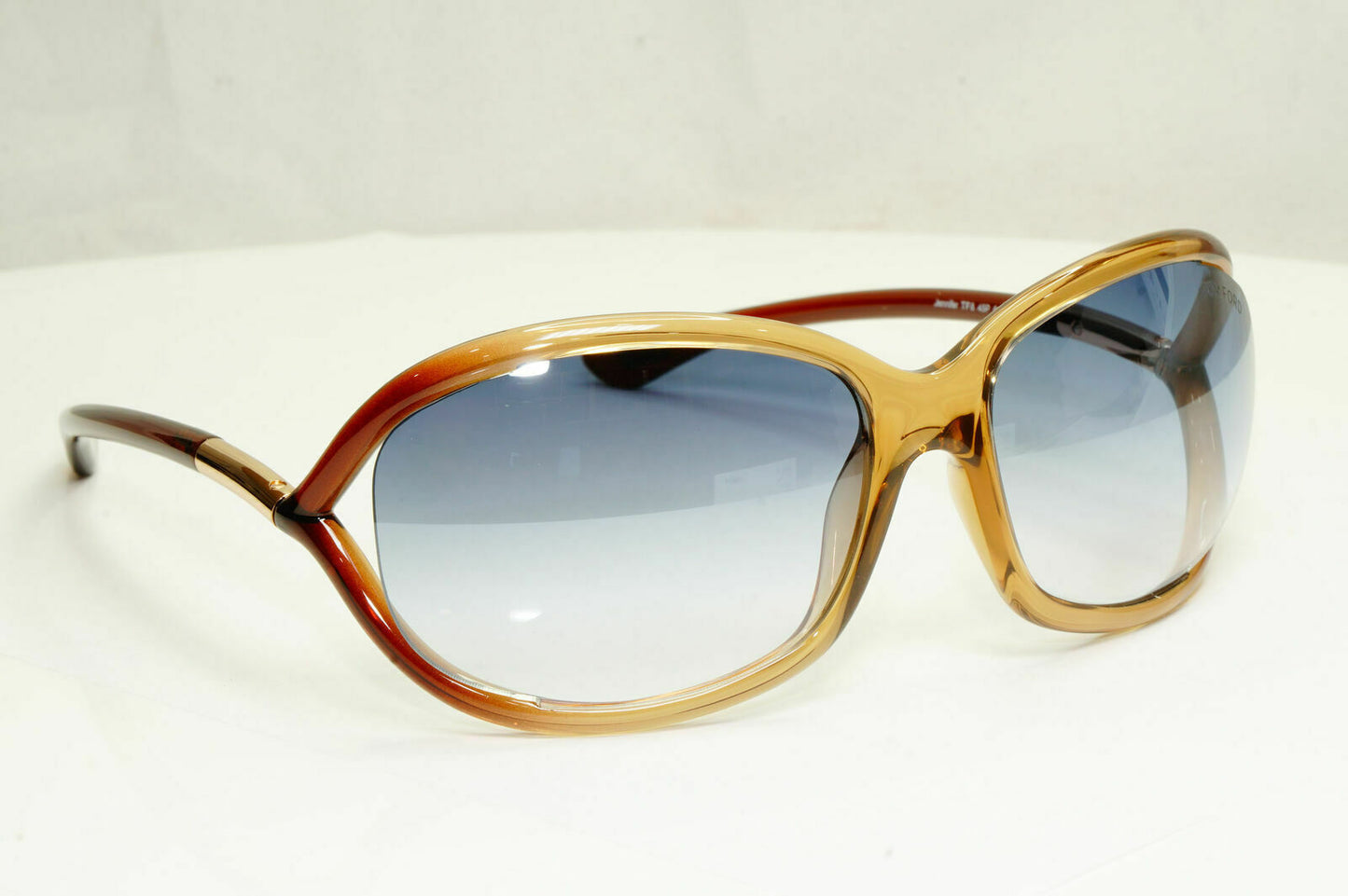 Tom Ford Jennifer Sunglasses Blue Gradient Brown Honey Gold TF8 45P FT 0008