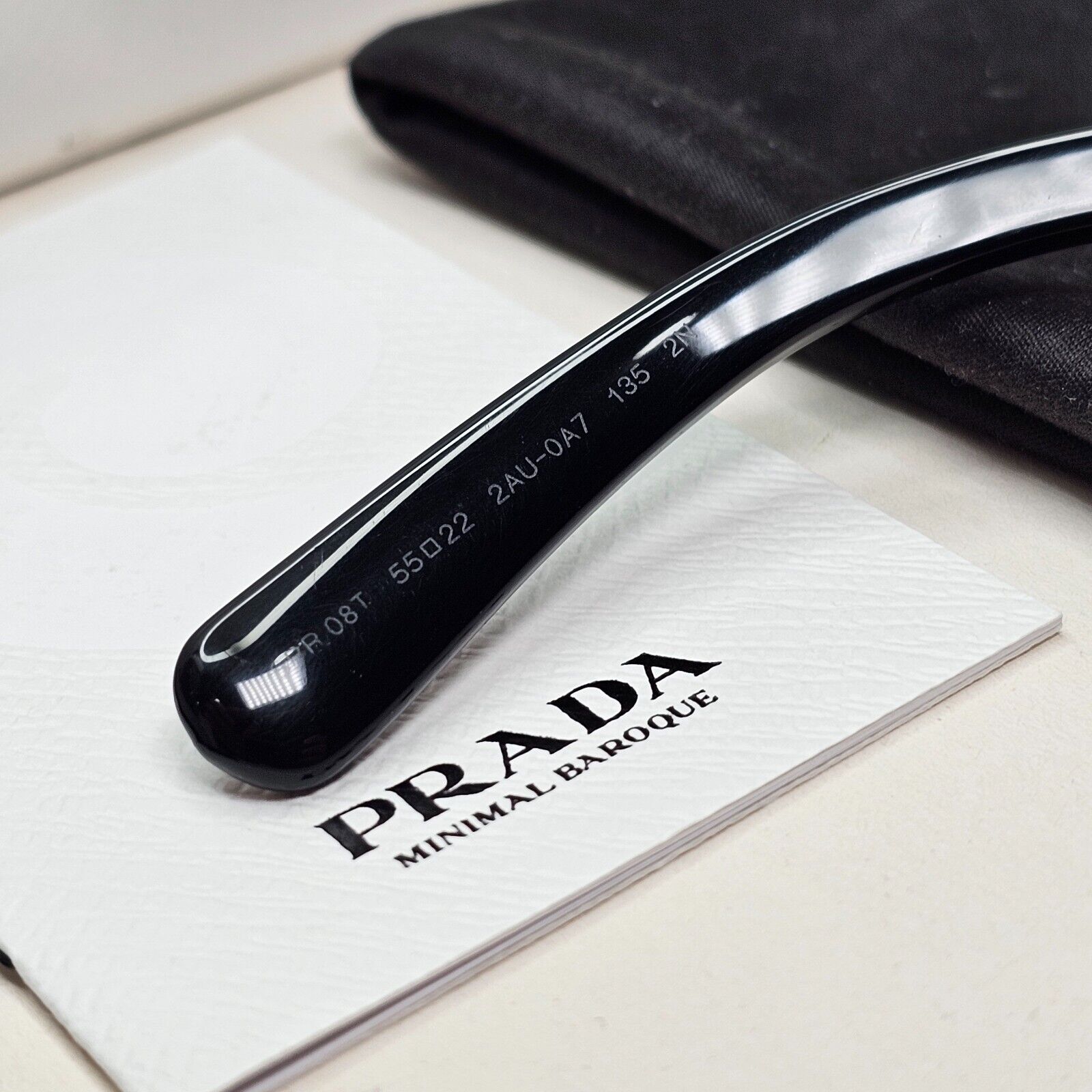 Prada Sunglasses Baroque Swirl Brown White Round PR08TS SPR 08T 2AU-0A7 301024