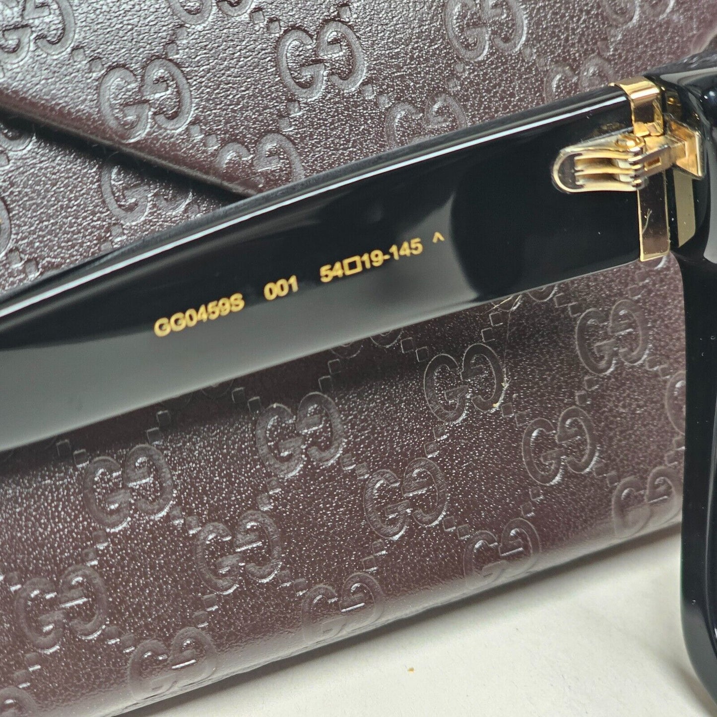 Gucci Sunglasses 2019 Black Square Glossy Large GG0459S 001 54mm 280125