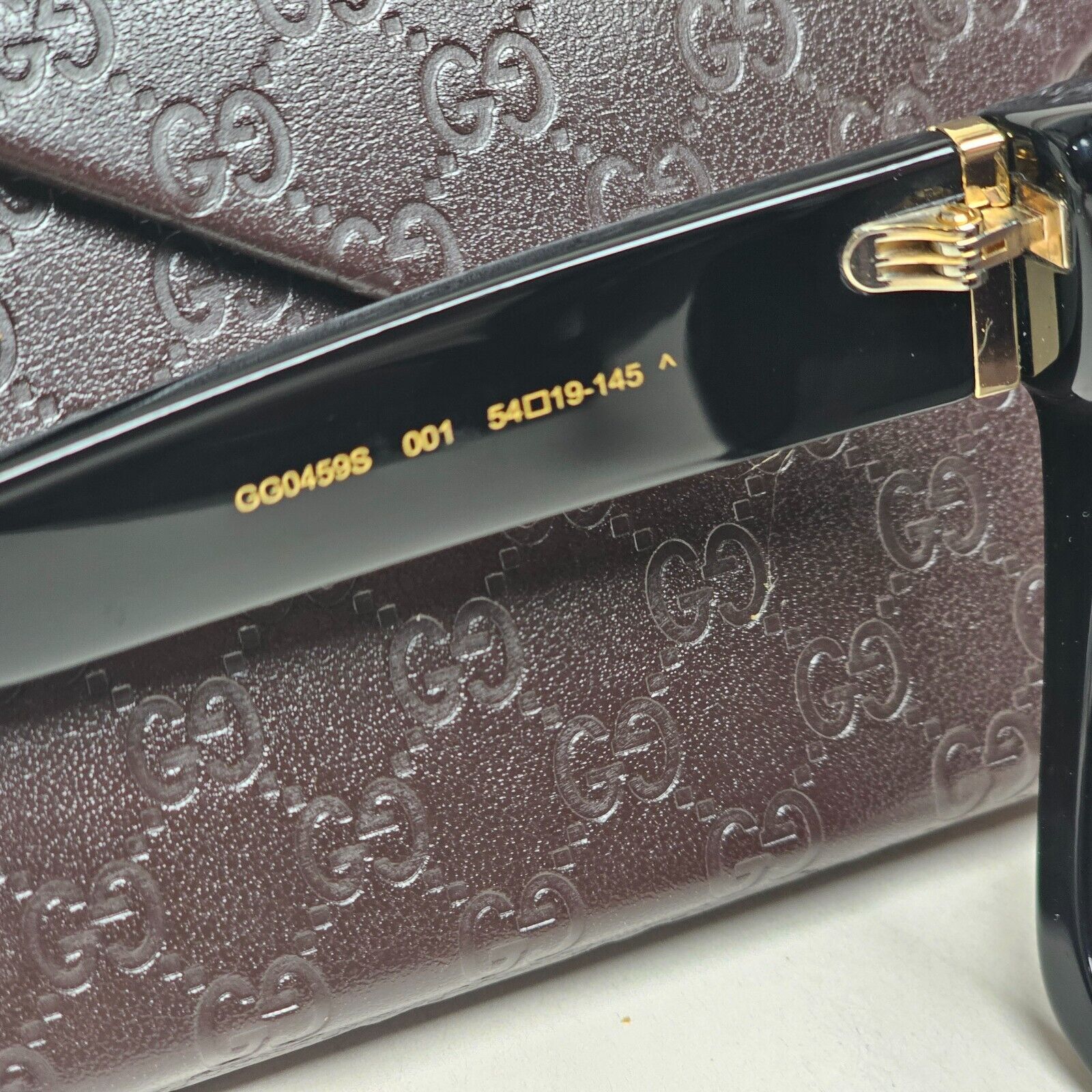 Gucci Sunglasses 2019 Black Square Glossy Large GG0459S 001 54mm 280125