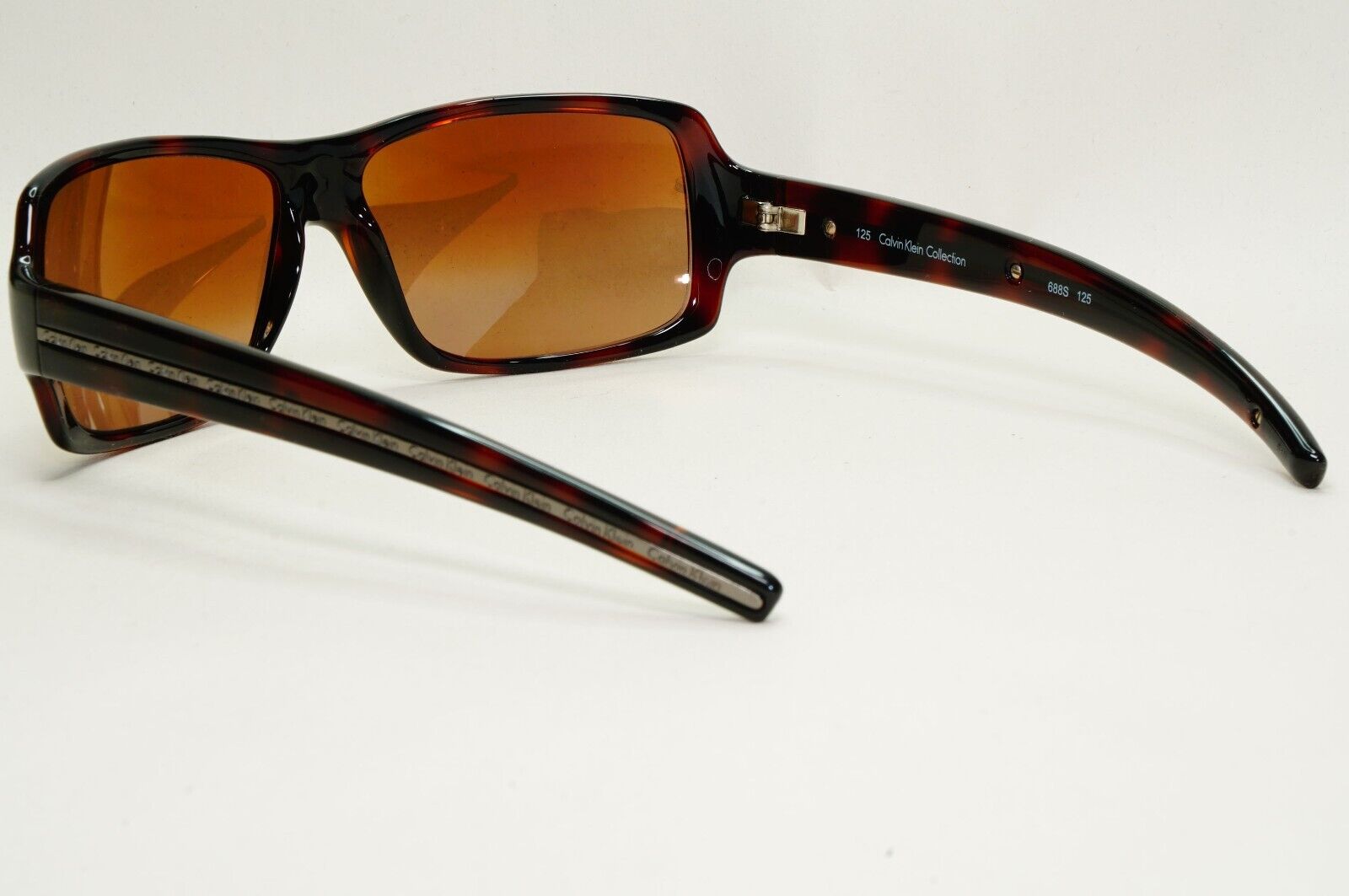 Calvin Klein Sunglasses 2005 Vintage Brown Tortoise Rectangle 688S 125 121124