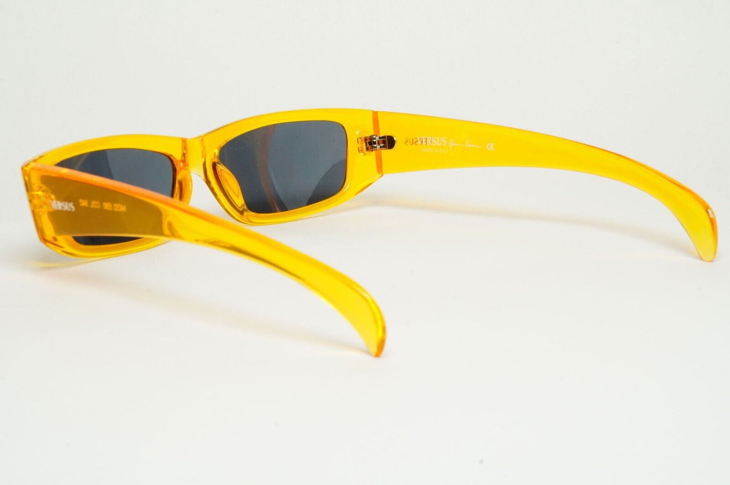 Versus Sunglasses 1996 by Gianni Versace Vintage Orange Grey MOD E80 COL 542
