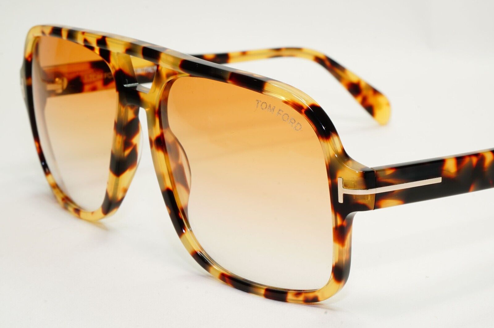 Tom Ford Sunglasses Falconer-02 Brown Havana Gradient Square FT0884 TF 884 56F