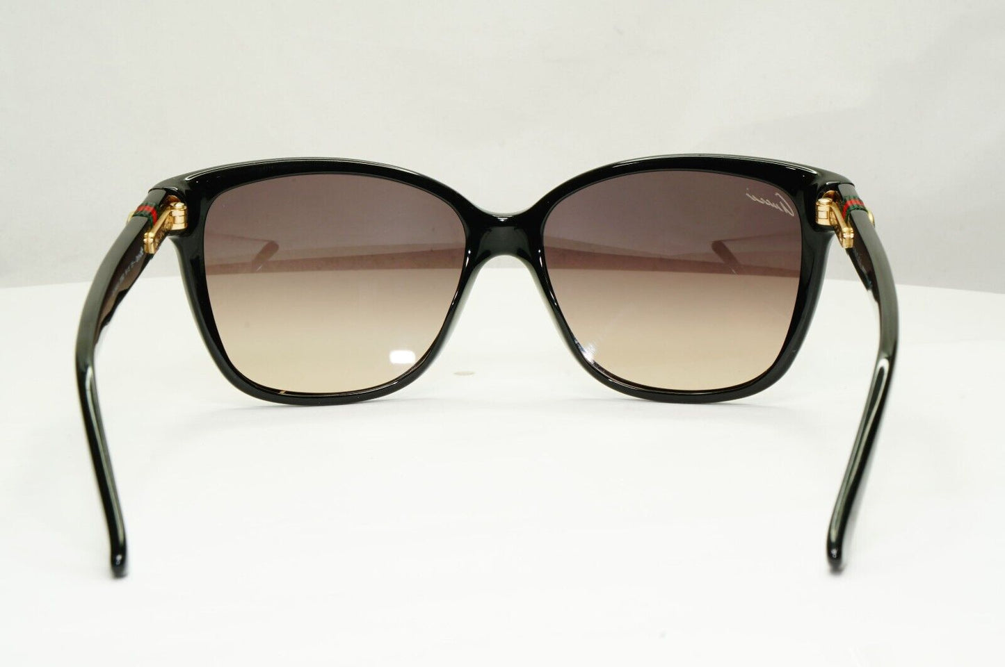 Gucci 2012 Ribbon Sunglasses Square Black Brown Gradient GG 3645/S D28ED 301024