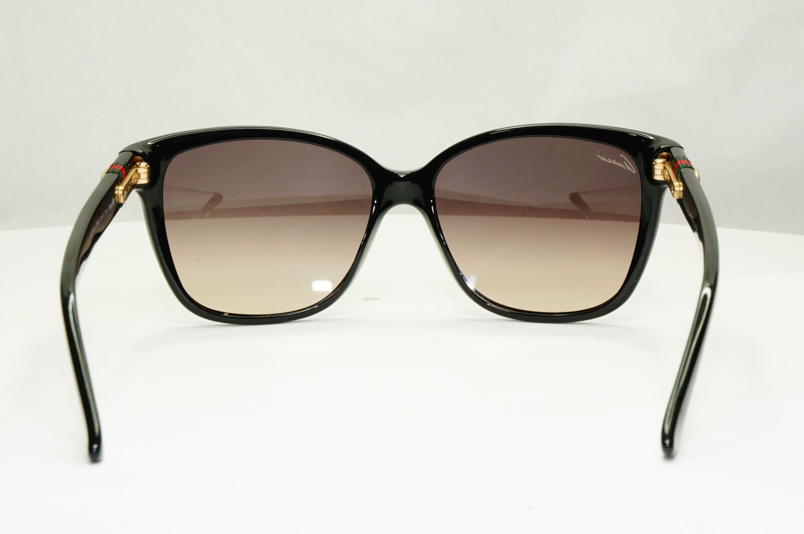 Gucci 2012 Ribbon Sunglasses Square Black Brown Gradient GG 3645/S D28ED 301024