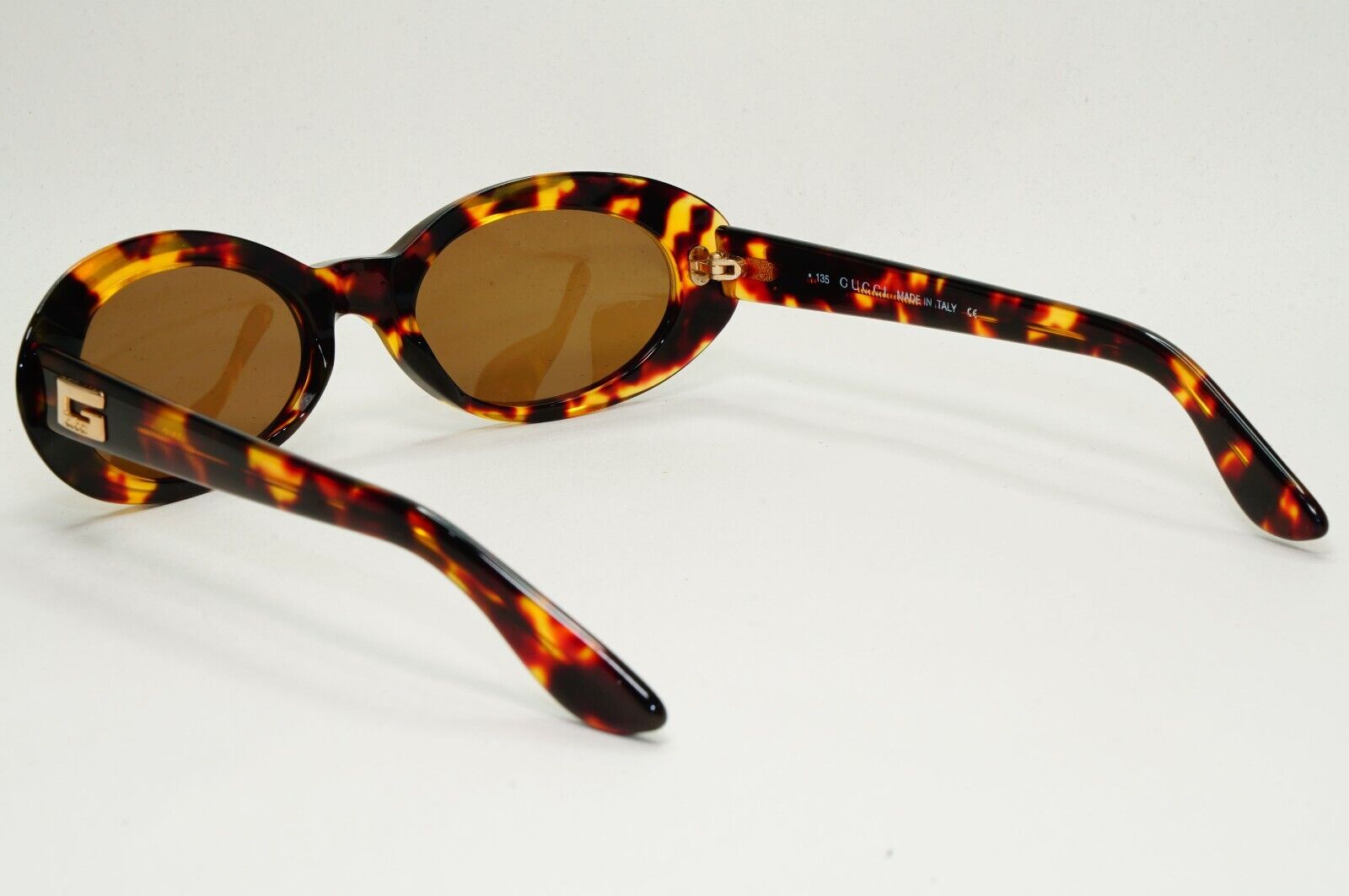 Gucci Sunglasses 1997 Vintage Brown Tortoise Oval GG 2413/N/S 02Y 52mm 171024