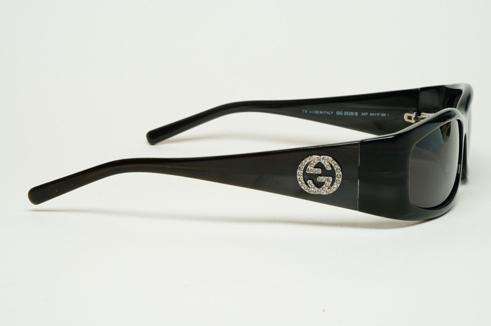 Gucci Sunglasses 1999 Vintage Dark Grey Rectangle Small GG 2526/S AD7 070325