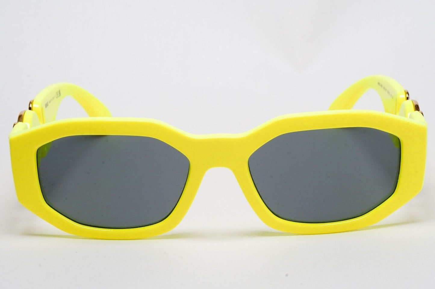 Versace Sunglasses Biggie Yellow Fluorescent Grey Gold Medusa VE 4361 5321/87