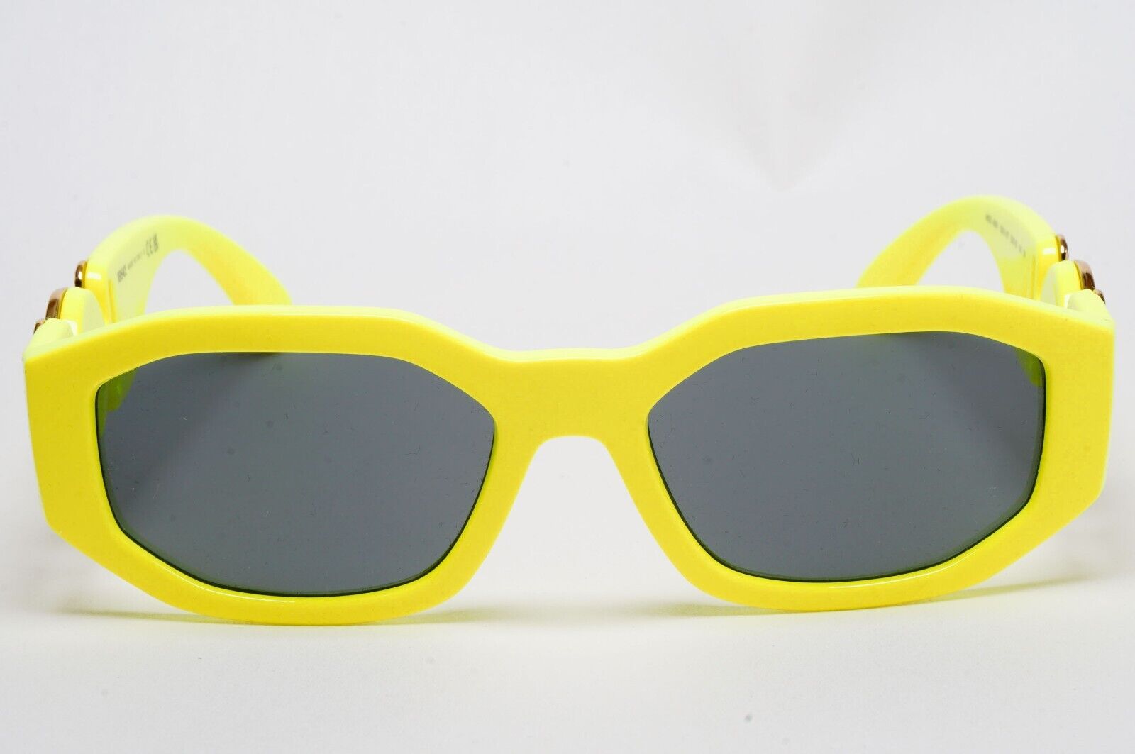 Versace Sunglasses Biggie Yellow Fluorescent Grey Gold Medusa VE 4361 5321/87