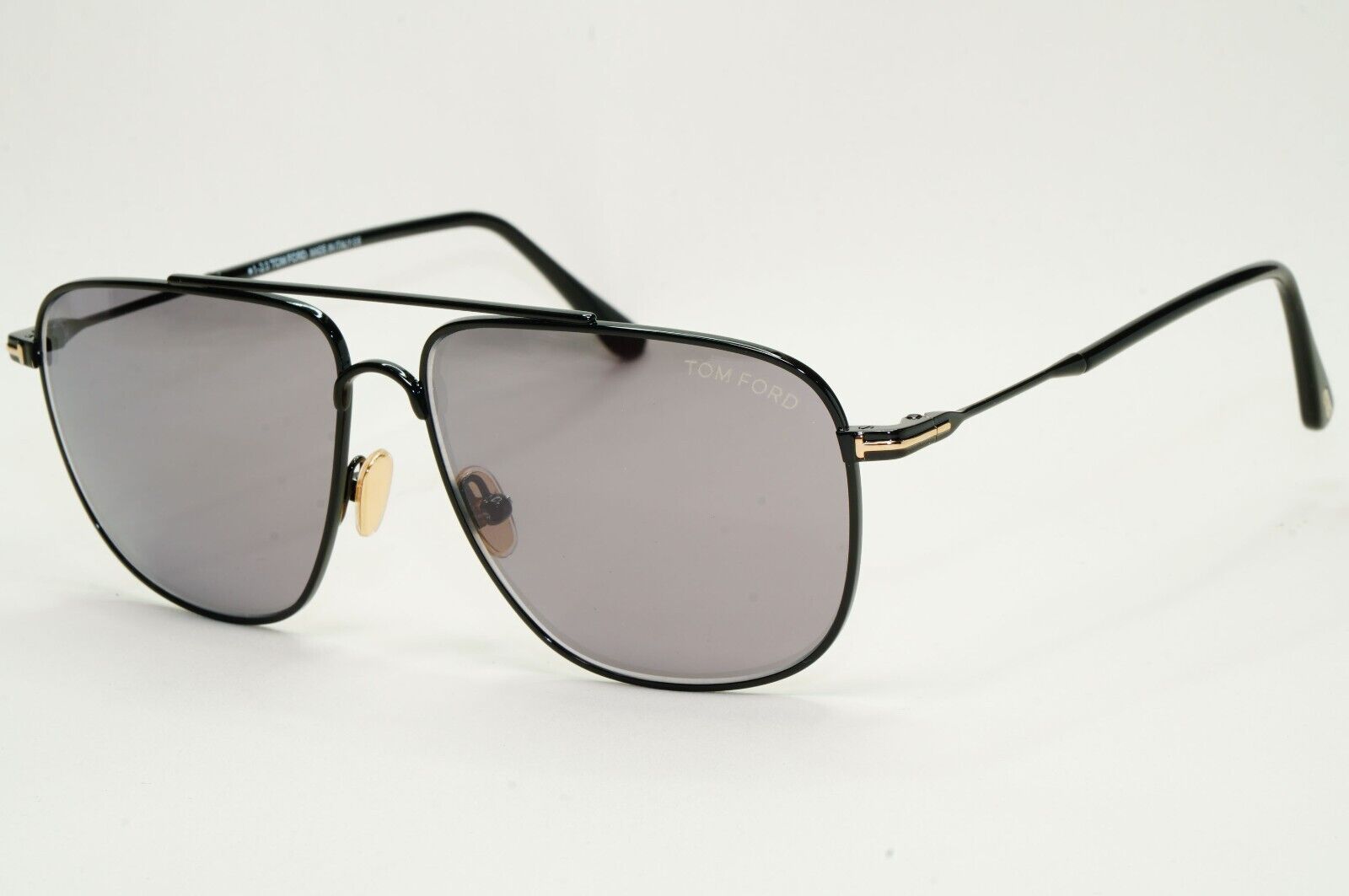 Tom Ford Sunglasses Len Black Grey Mirror Pilot Navigator FT0815 TF 815 01C 58mm