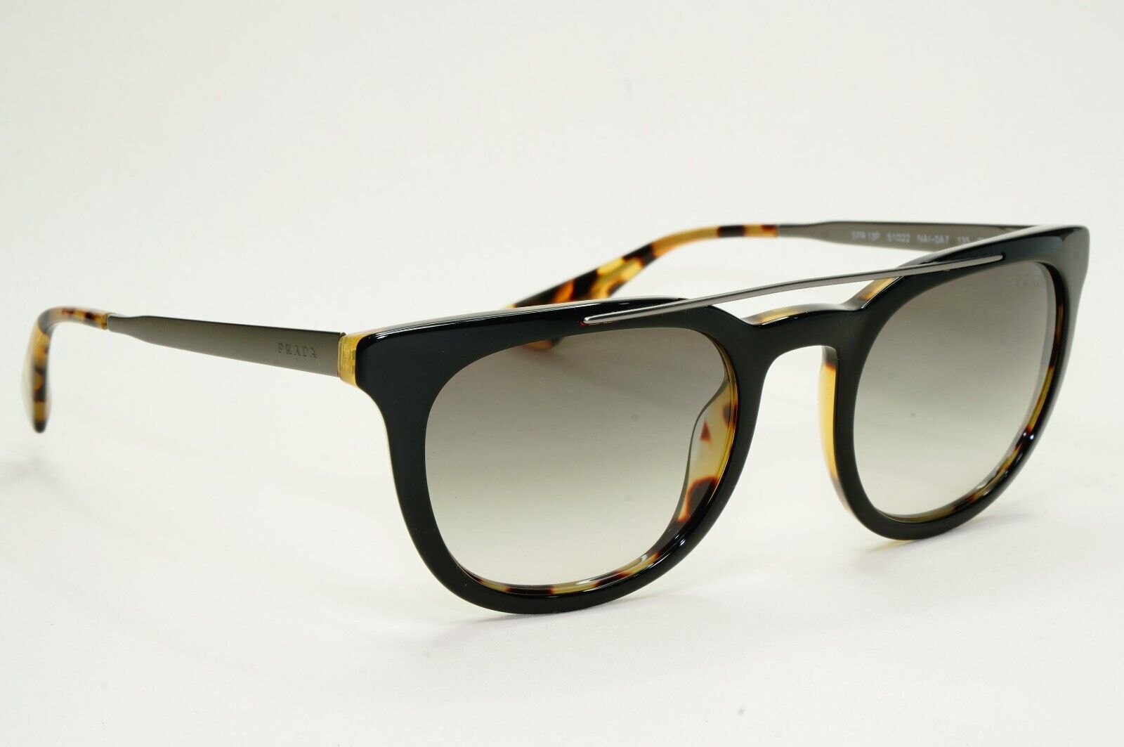 Prada Sunglasses 2013 Vintage Square Black Brown PR13PS SPR 13P NAI-0A7 050824