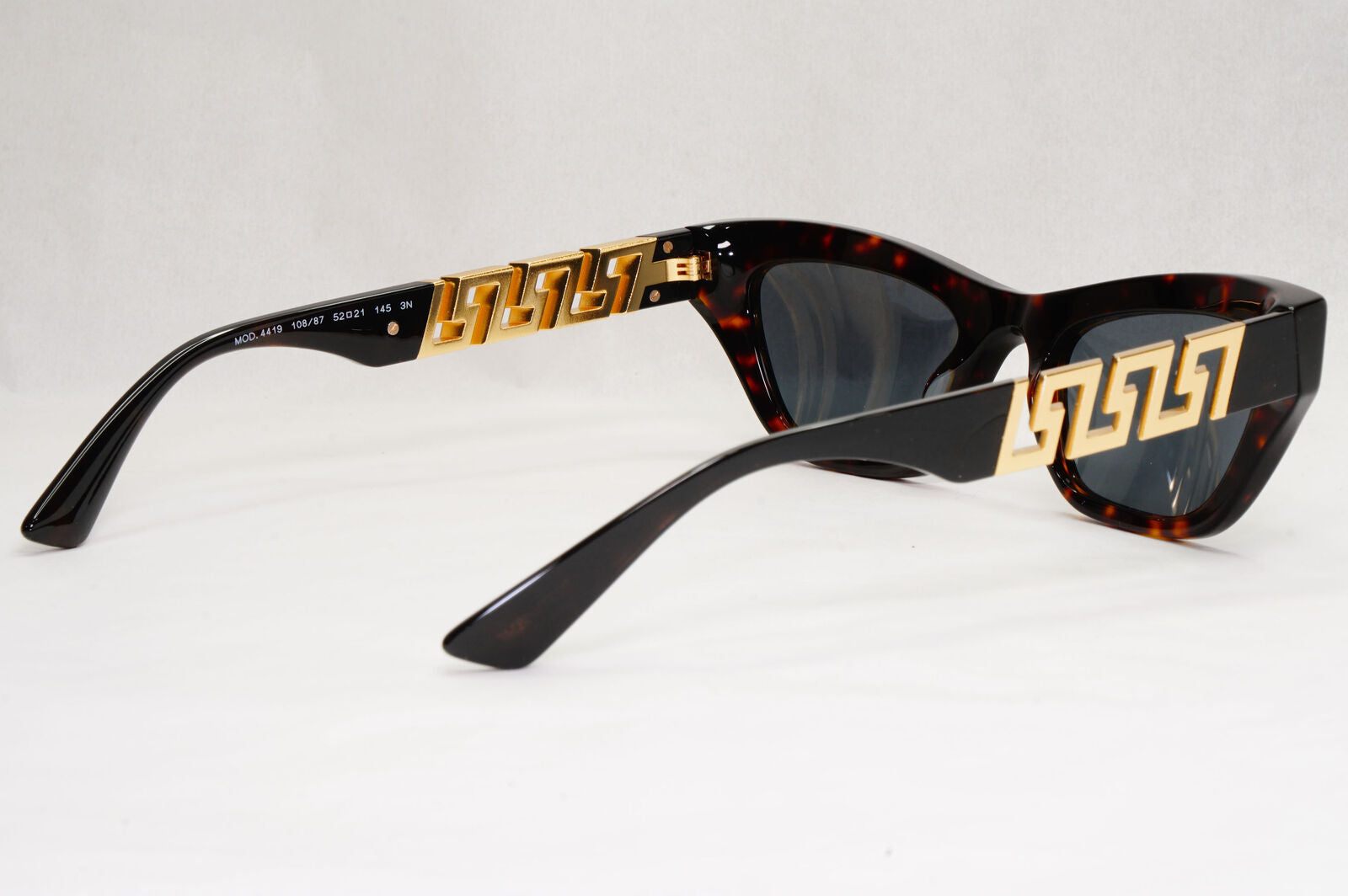 Versace Sunglasses Greca Gold Brown Tortoise Rectangle MOD VE 4419 108/87