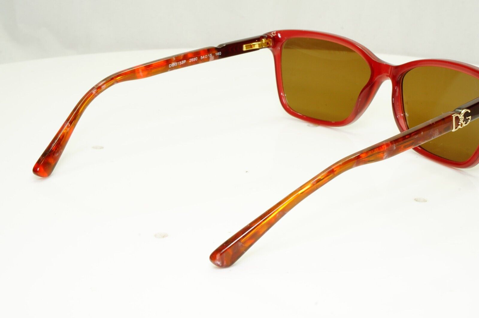 Dolce & Gabbana Sunglasses Recrangle Brown Burgundy DG 3153 2690 35177