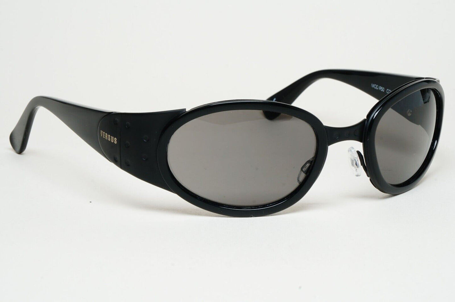 Versus Sunglasses 1996 by Gianni Versace Vintage Black Grey MOD R50 COL 028