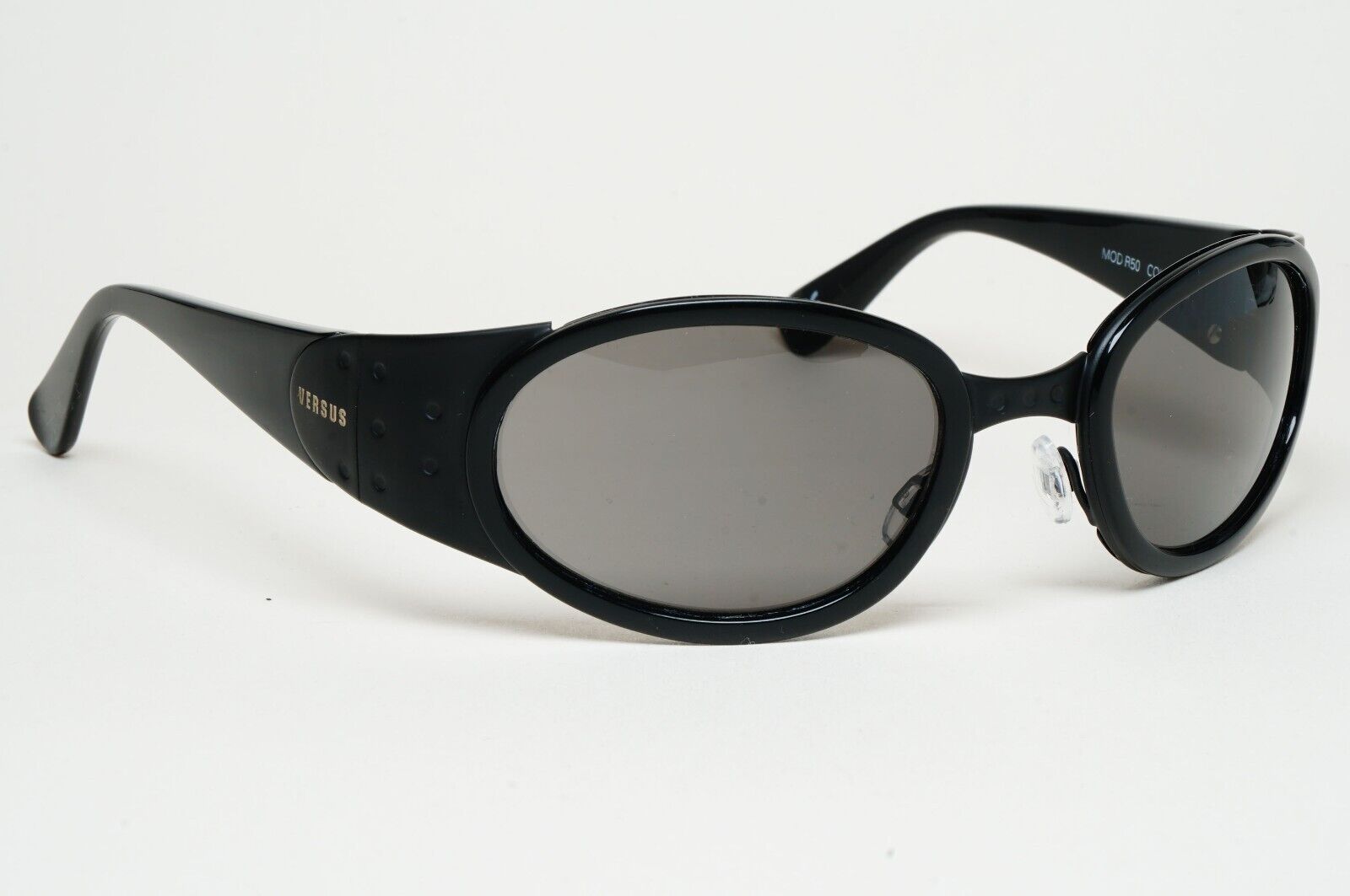Versus Sunglasses 1996 by Gianni Versace Vintage Black Grey MOD R50 COL 028