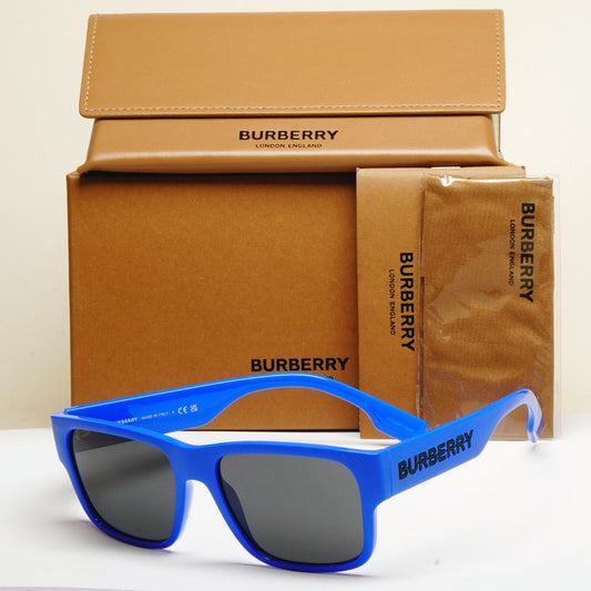 Burberry Sunglasses Knight Blue Black Square BE 4358 4001/87 57mm