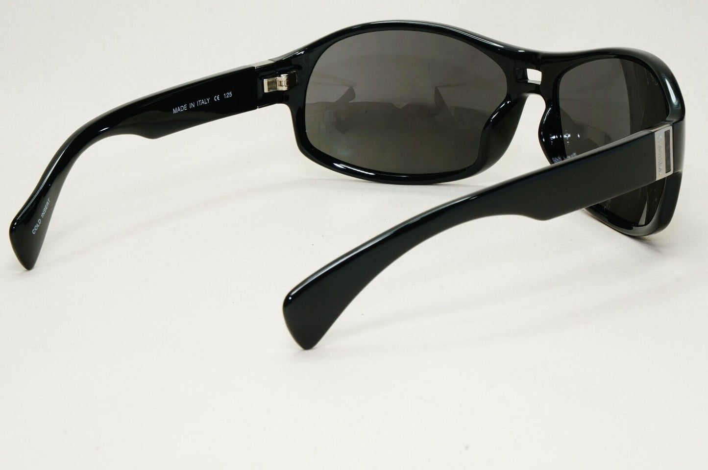 Calvin Klein Sunglasses 2005 Vintage Black Grey Wrap Retro 849S 090 121124