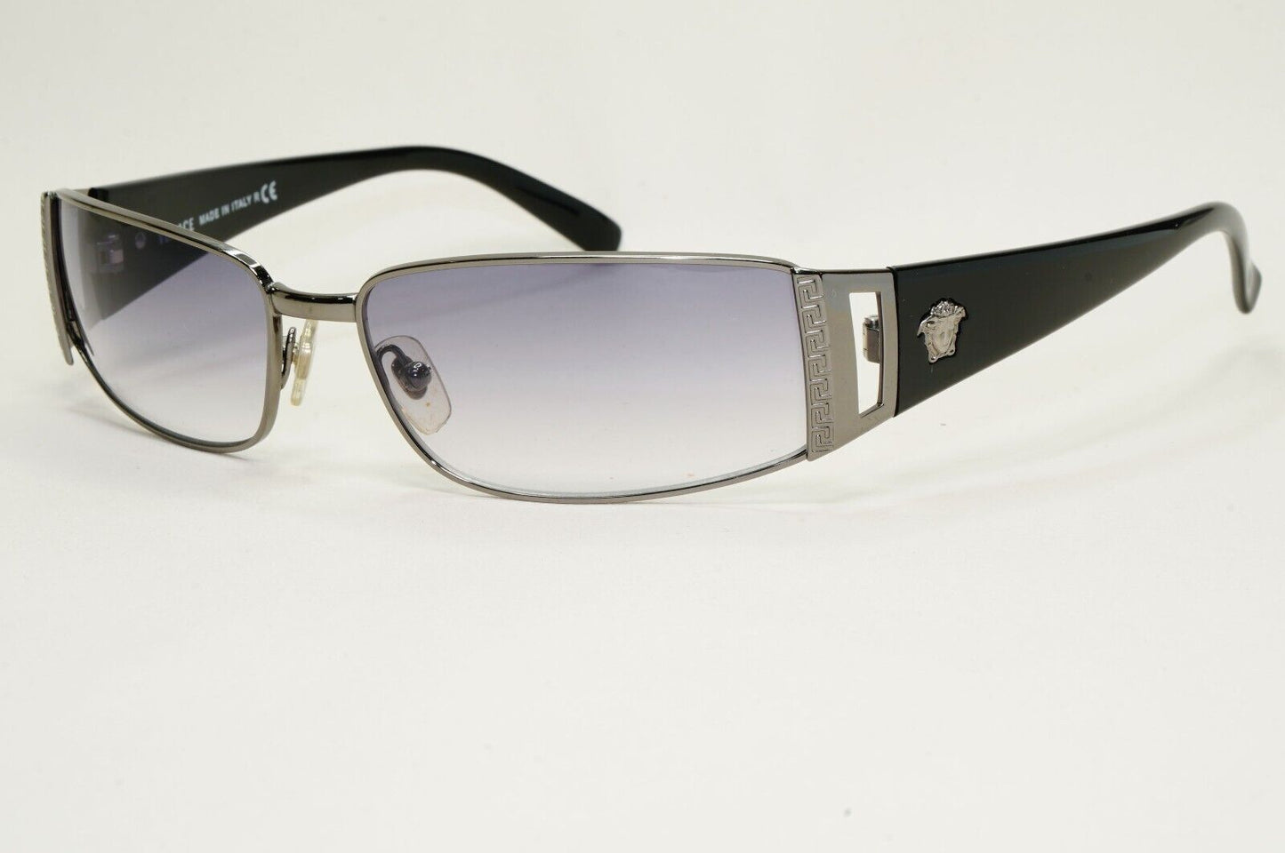 Versace Sunglasses 2003 Vintage Grey Gunmetal Black MOD 2021 1001/11 60mm 270924