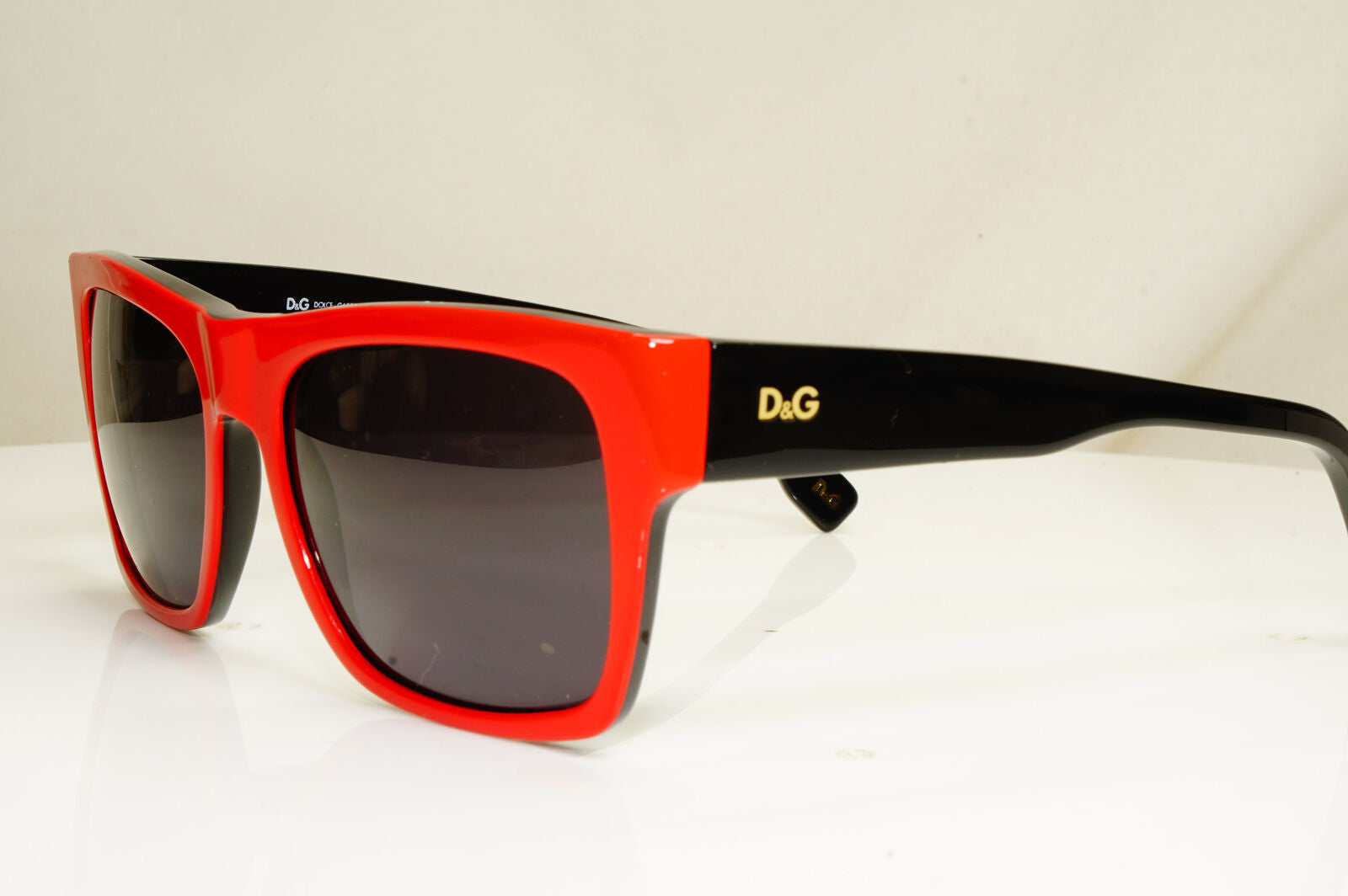 Dolce & Gabbana Sunglasses Red Black Mens Unisex Vintage D&G 3044 768/87 29563