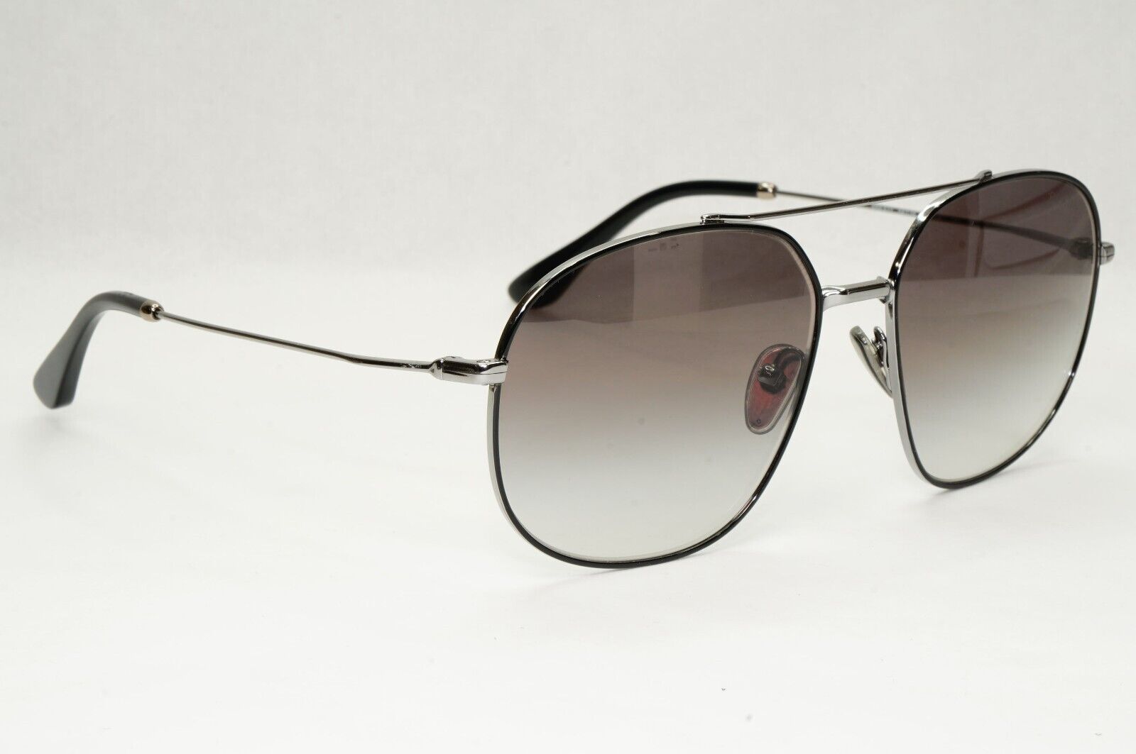 Prada Sunglasses Black Gunmetal Grey Gradient Metal Pilot PR51YS SPR 51Y M4Y-0A7