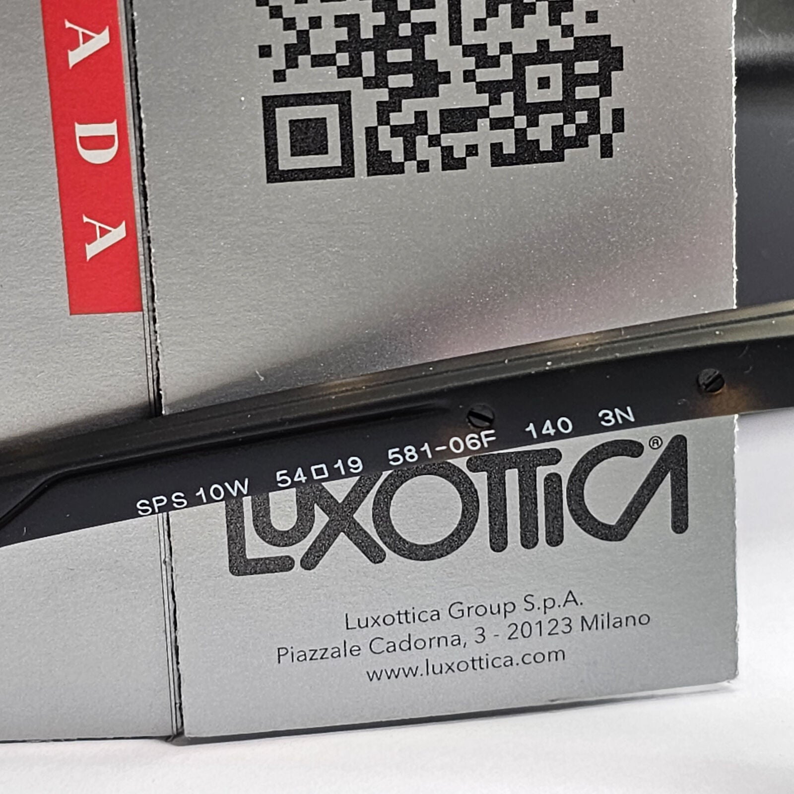 Prada Sunglasses Dark Brown Tortoiseshell Square Grey PS10WS SPS 10W 581-06F
