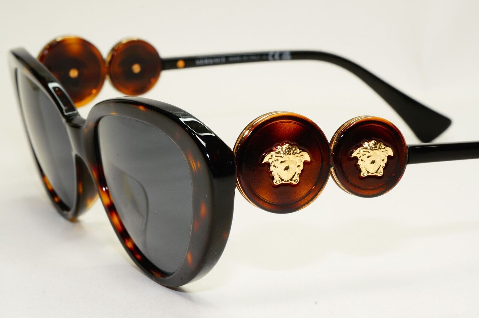 Versace Sunglasses Cat Eye Medusa Havana Brown Grey MOD VE 4433-U 108/87 54mm