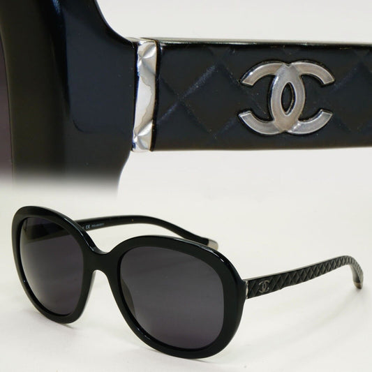Chanel Sunglasses 2013 Vintage Black Quilted Square 5328 c.501/S8 051124