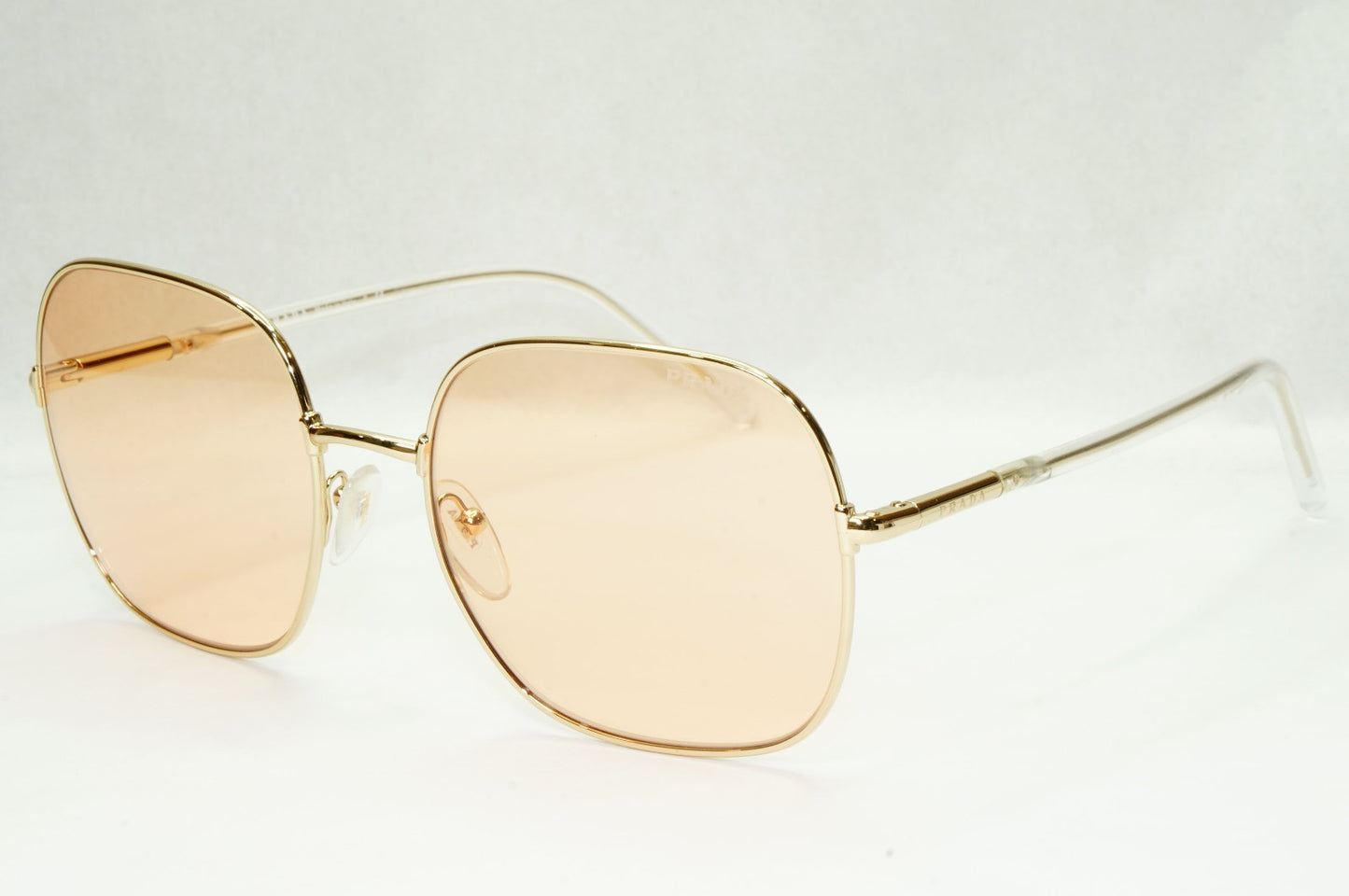Prada Sunglasses Photochromic Gold Yellow Orange Square PR67XS SPR 67X ZVN-09D